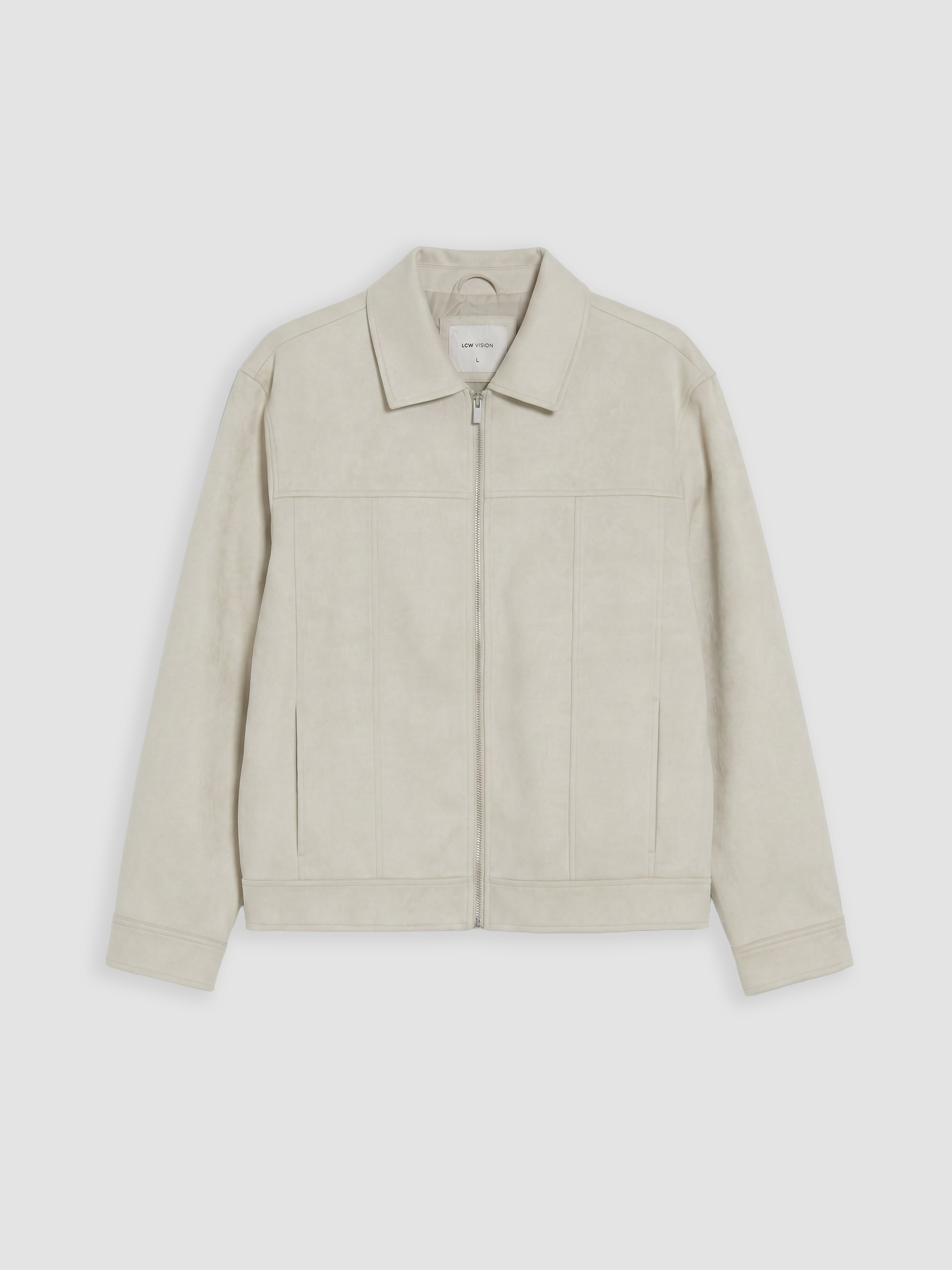 LCW Vision Loose Fit Süet Görünümlü Erkek Ceket görsel 6