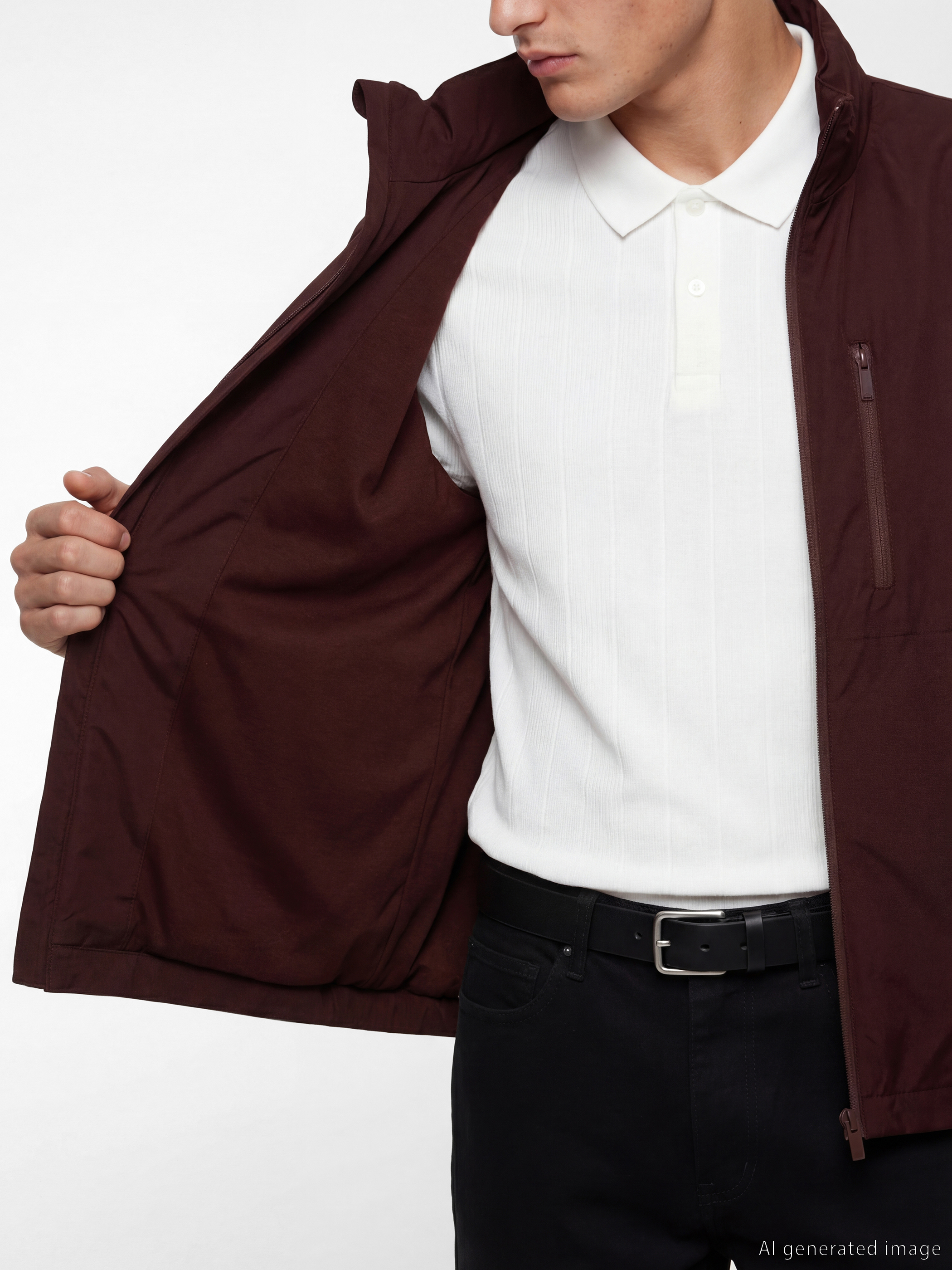 LCW Vision Regular Fit Kapüşonlu Erkek Yağmurluk görsel 4