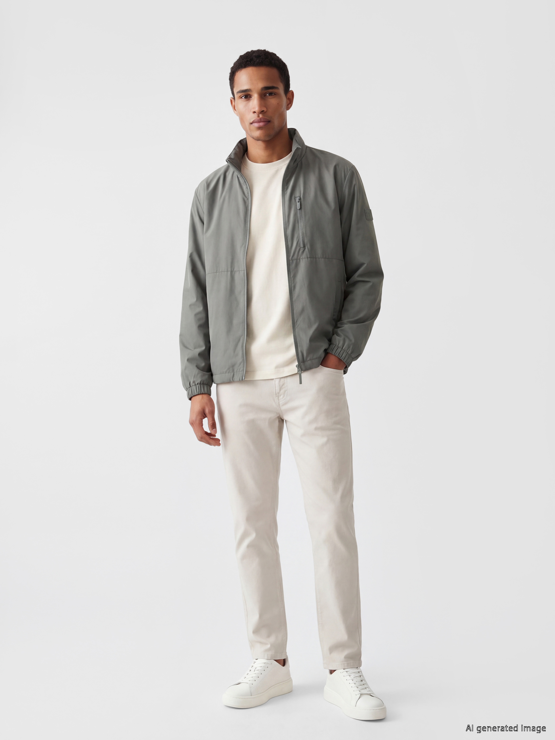 LCW Vision Regular Fit Kapüşonlu Erkek Yağmurluk görsel 2