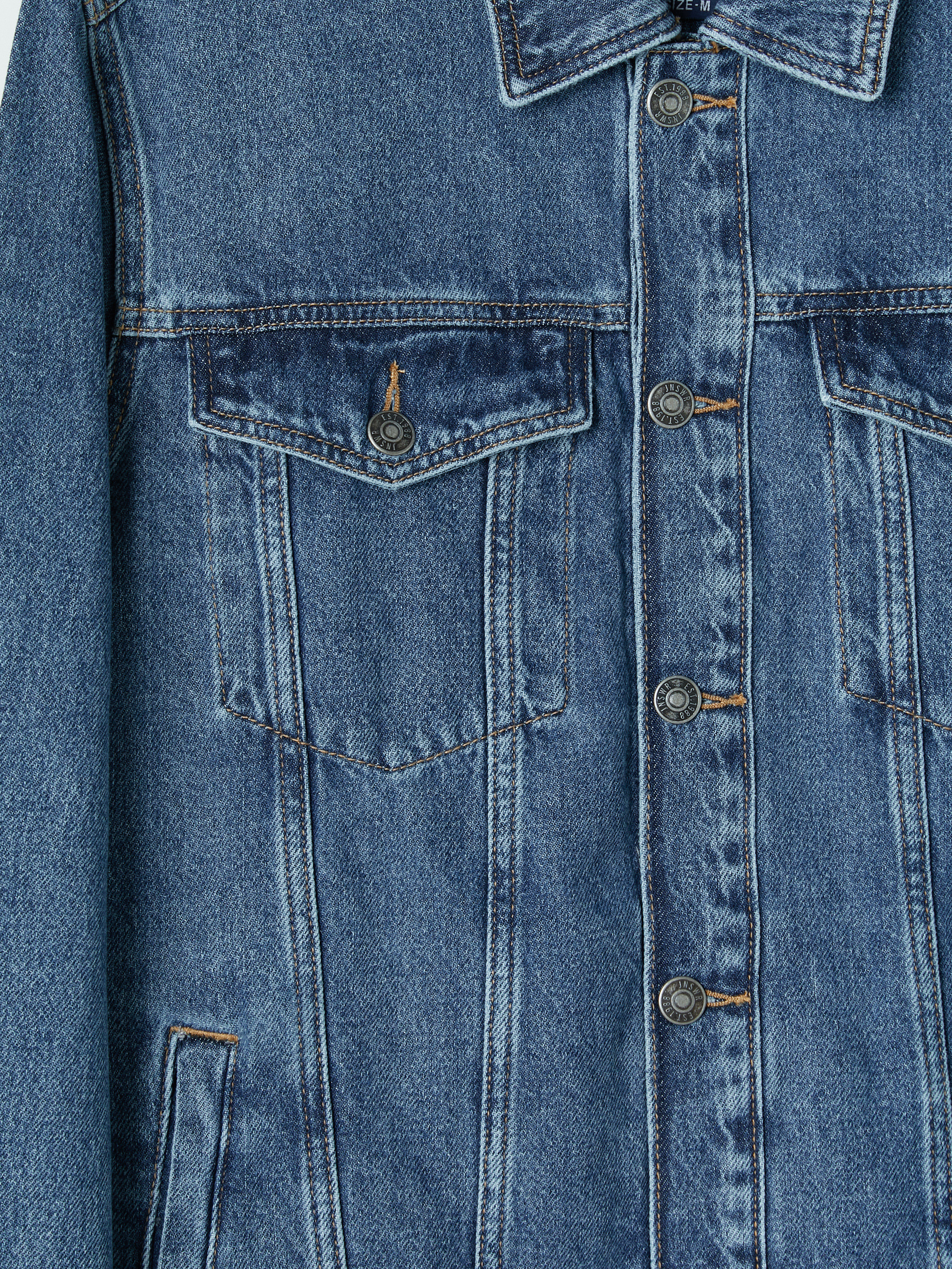 LCW Jeans Regular Fit Erkek Jean Ceket görsel 7