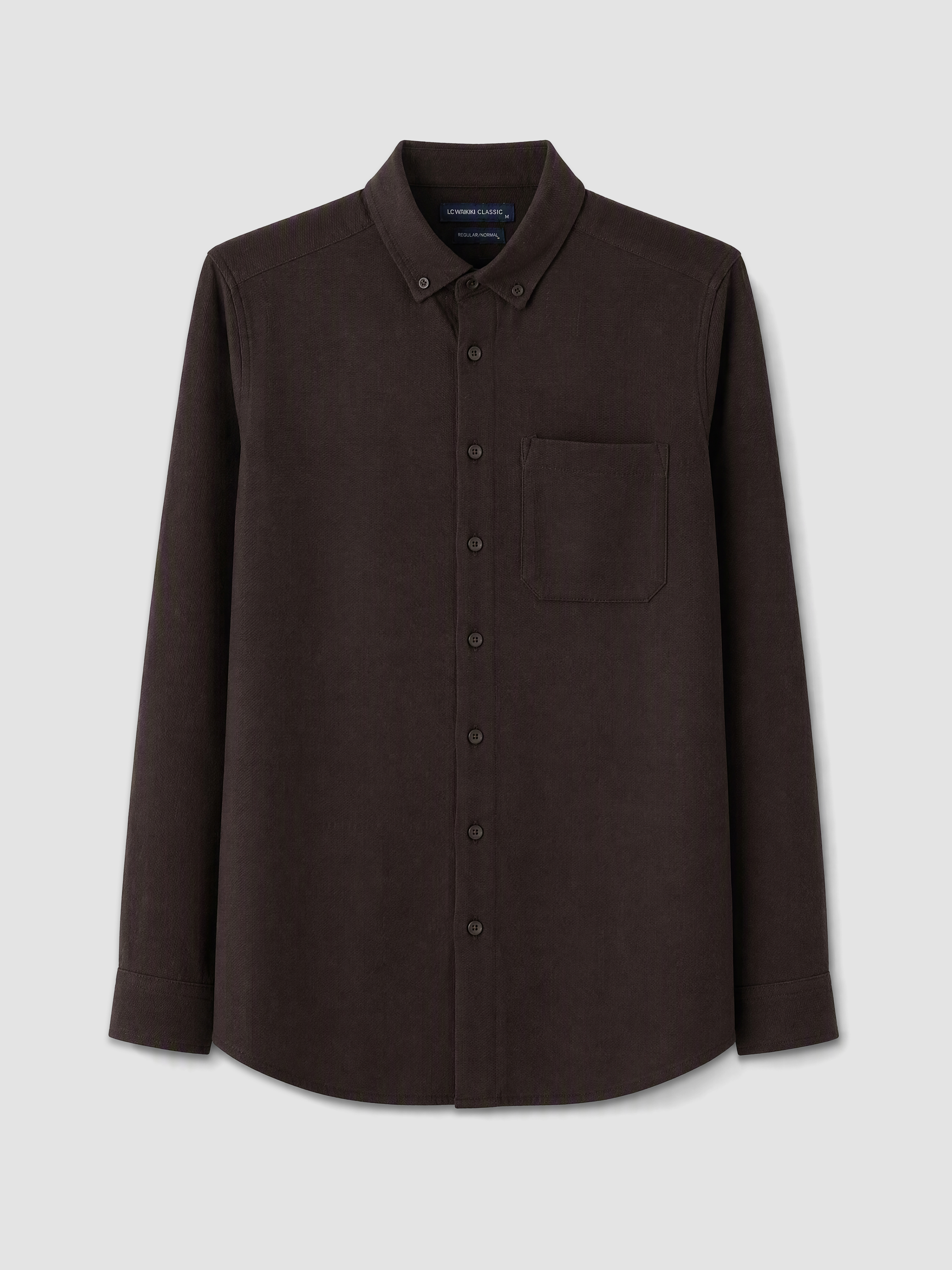 LCWAIKIKI Classic Regular Fit Armürlü Erkek Gömlek görsel 4