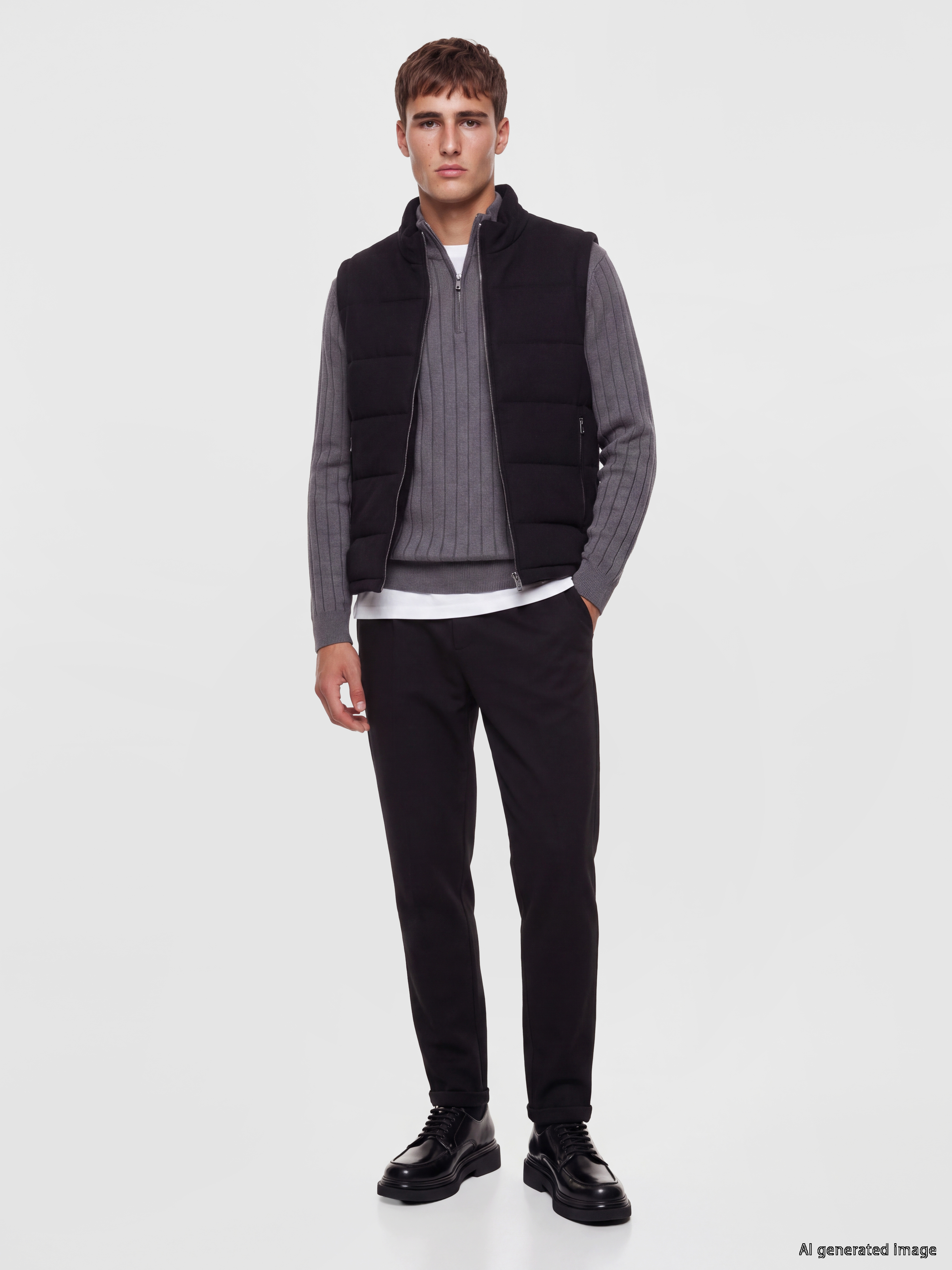 LCW Vision Slim Fit Dik Yaka Erkek Şişme Yelek görsel 2