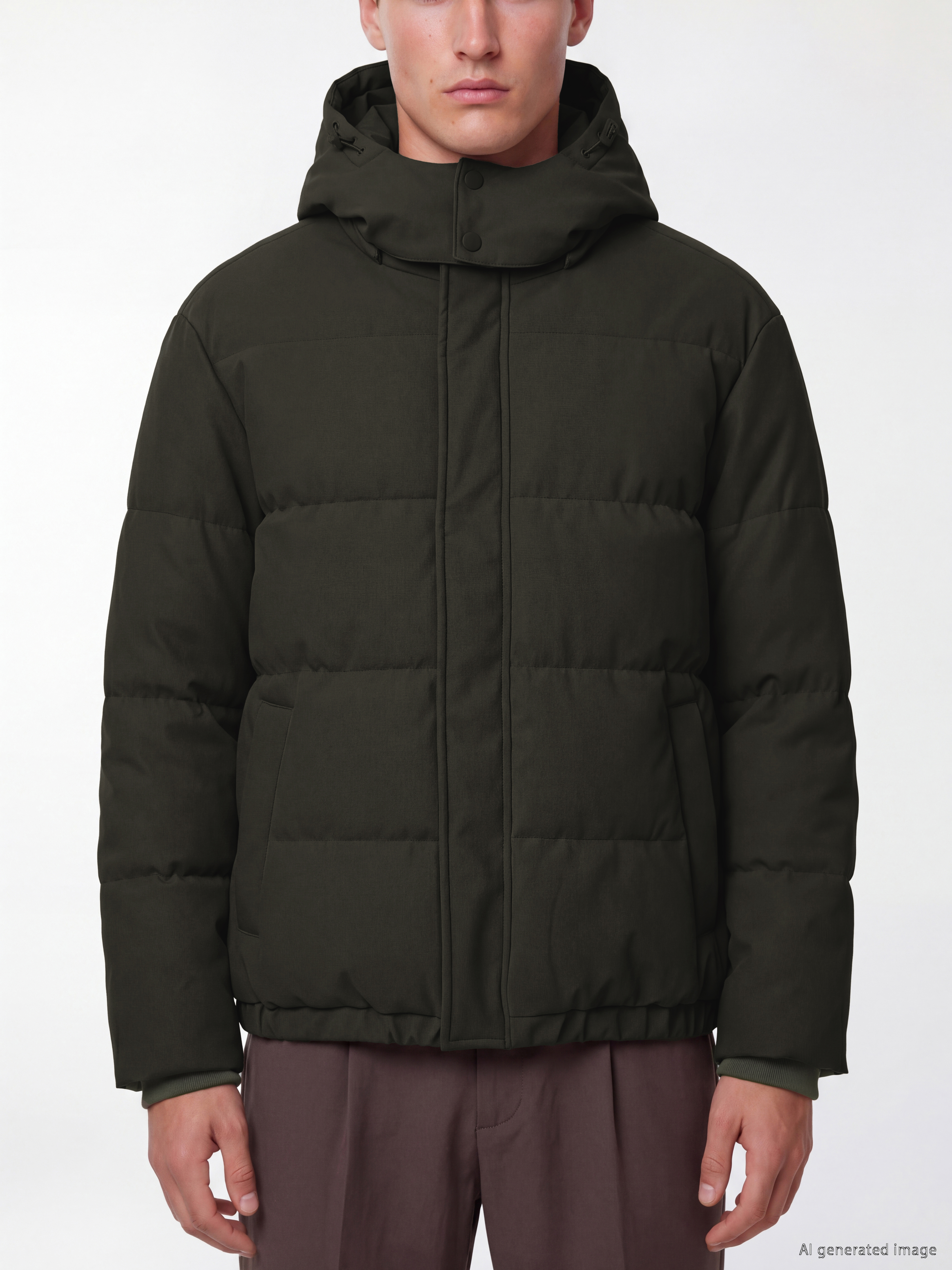 LCW Vision Regular Fit Kapüşonlu Erkek Şişme Mont görsel 3