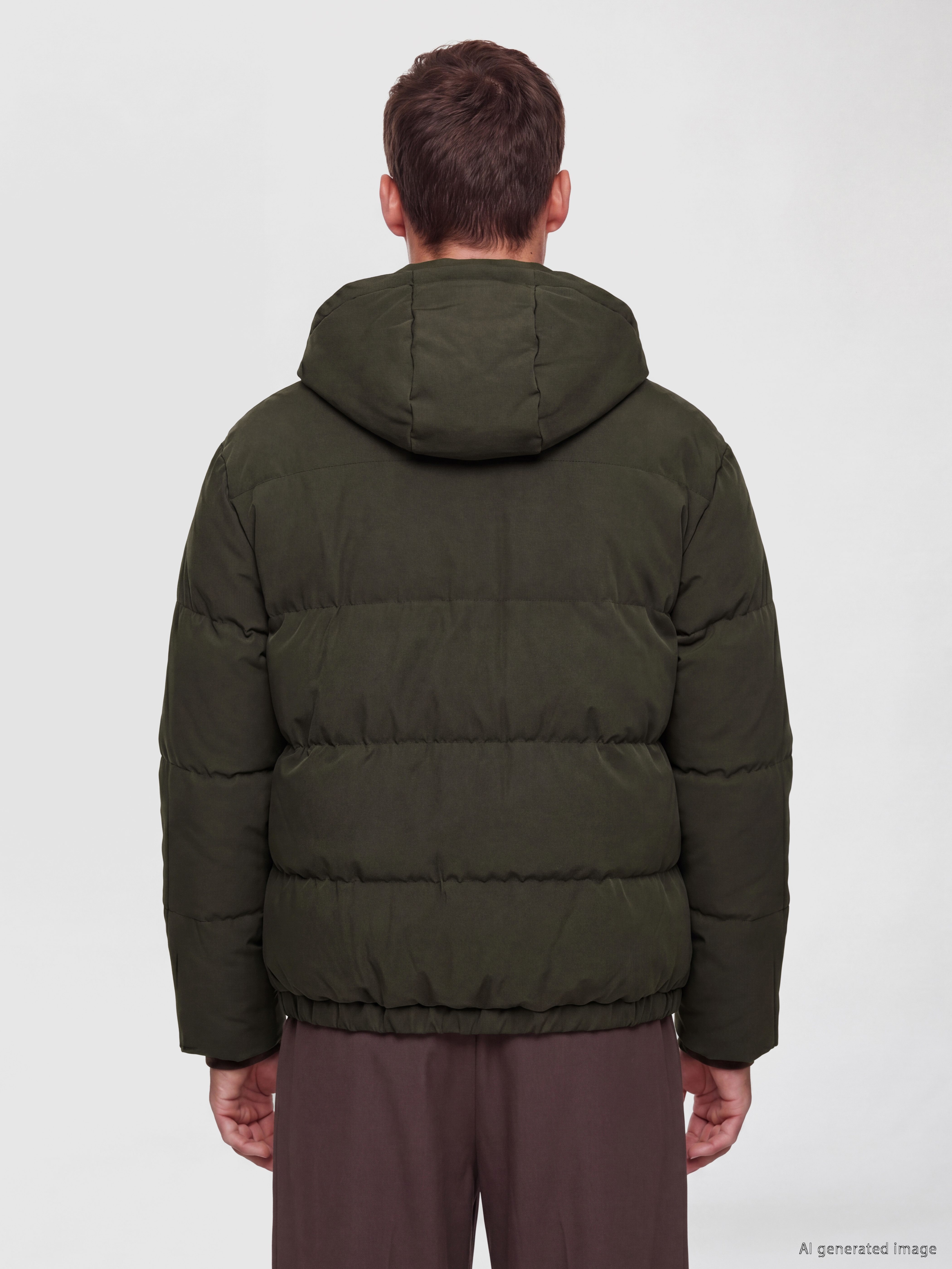 LCW Vision Regular Fit Kapüşonlu Erkek Şişme Mont görsel 5
