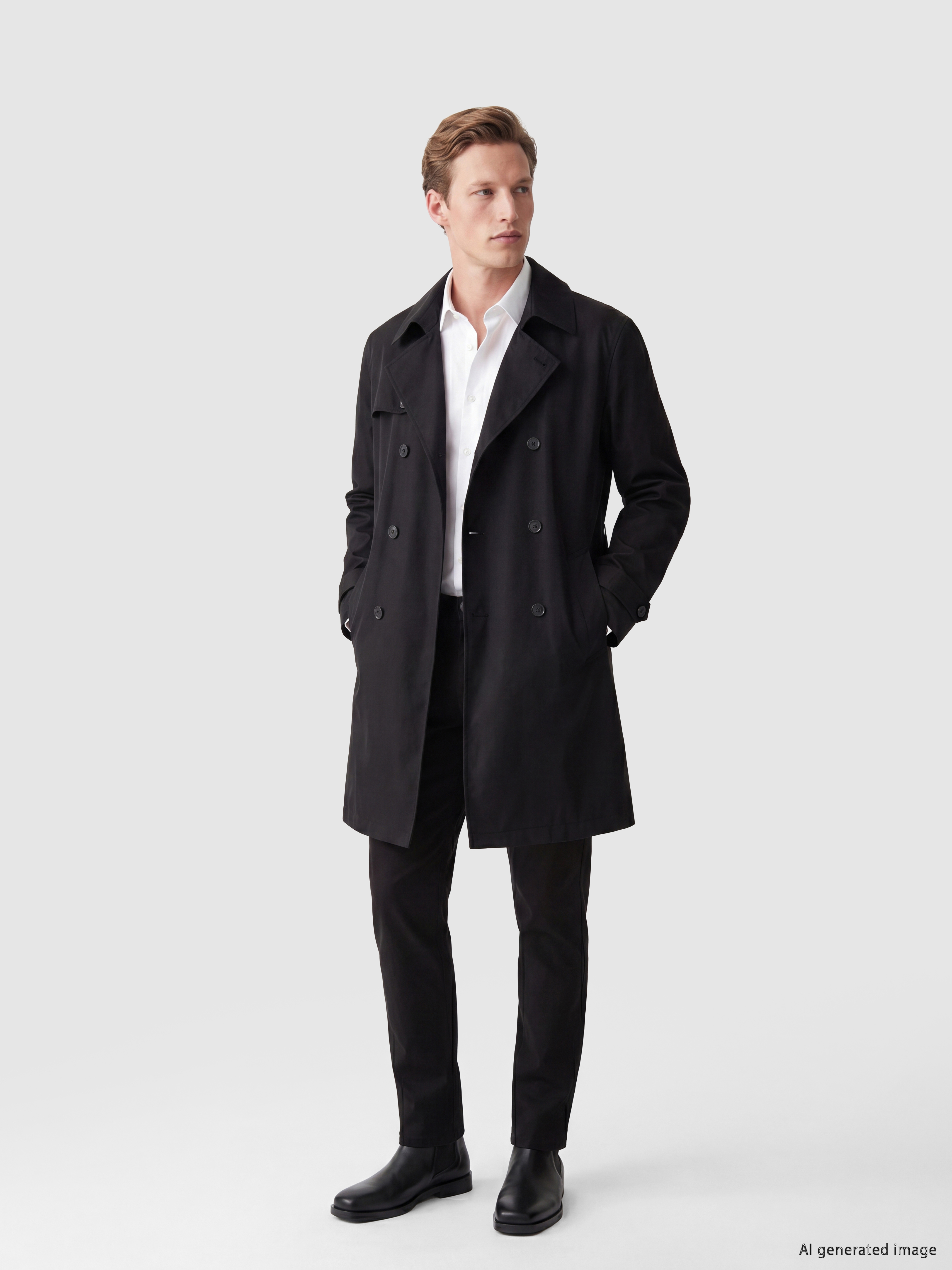 SOUTHBLUE Regular Fit Kruvaze Yaka Erkek Trençkot görsel 2