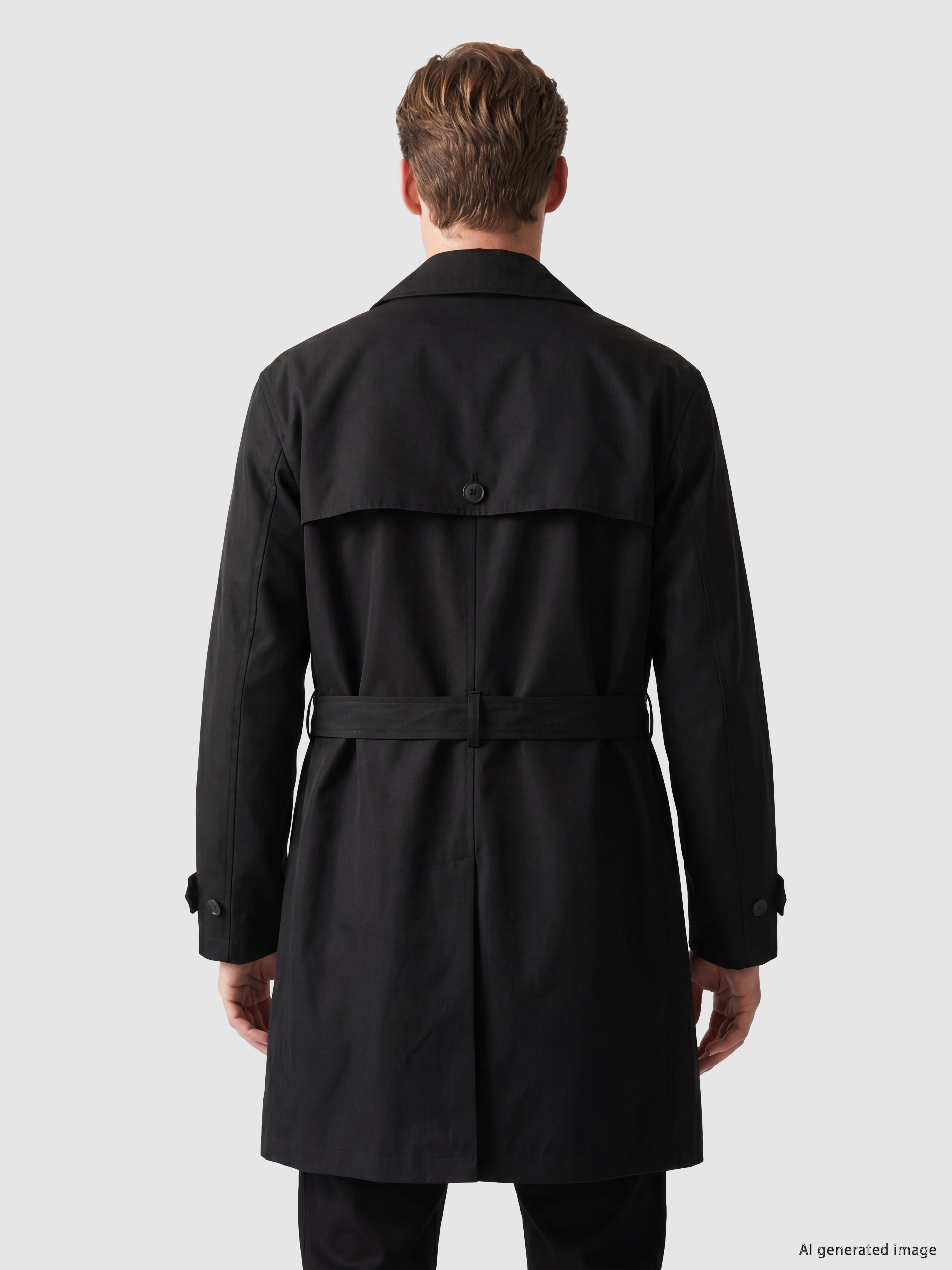 SOUTHBLUE Regular Fit Kruvaze Yaka Erkek Trençkot görsel 4
