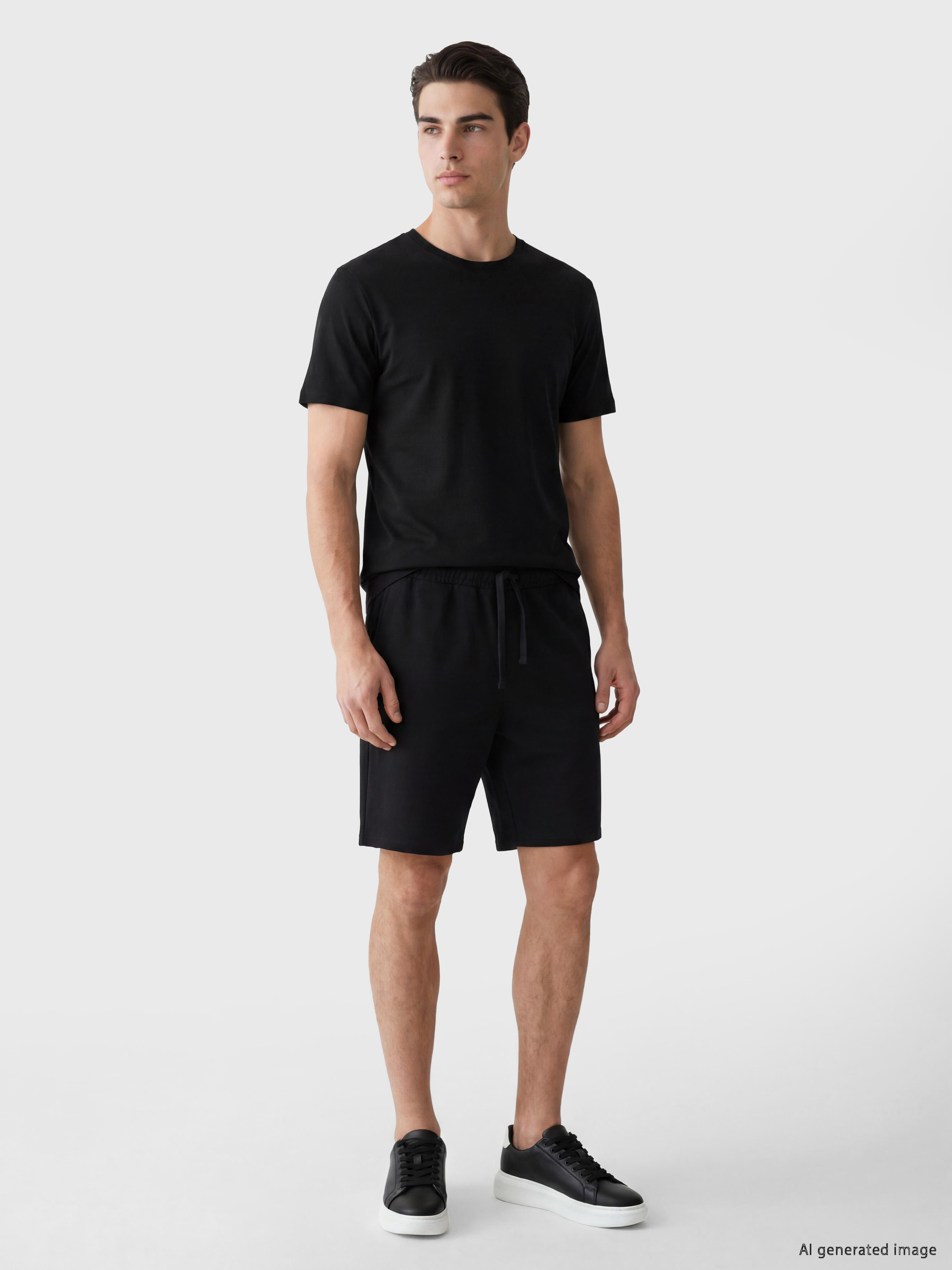 LCWAIKIKI Classic Slim Fit Bisiklet Yaka Erkek Tişört görsel 2