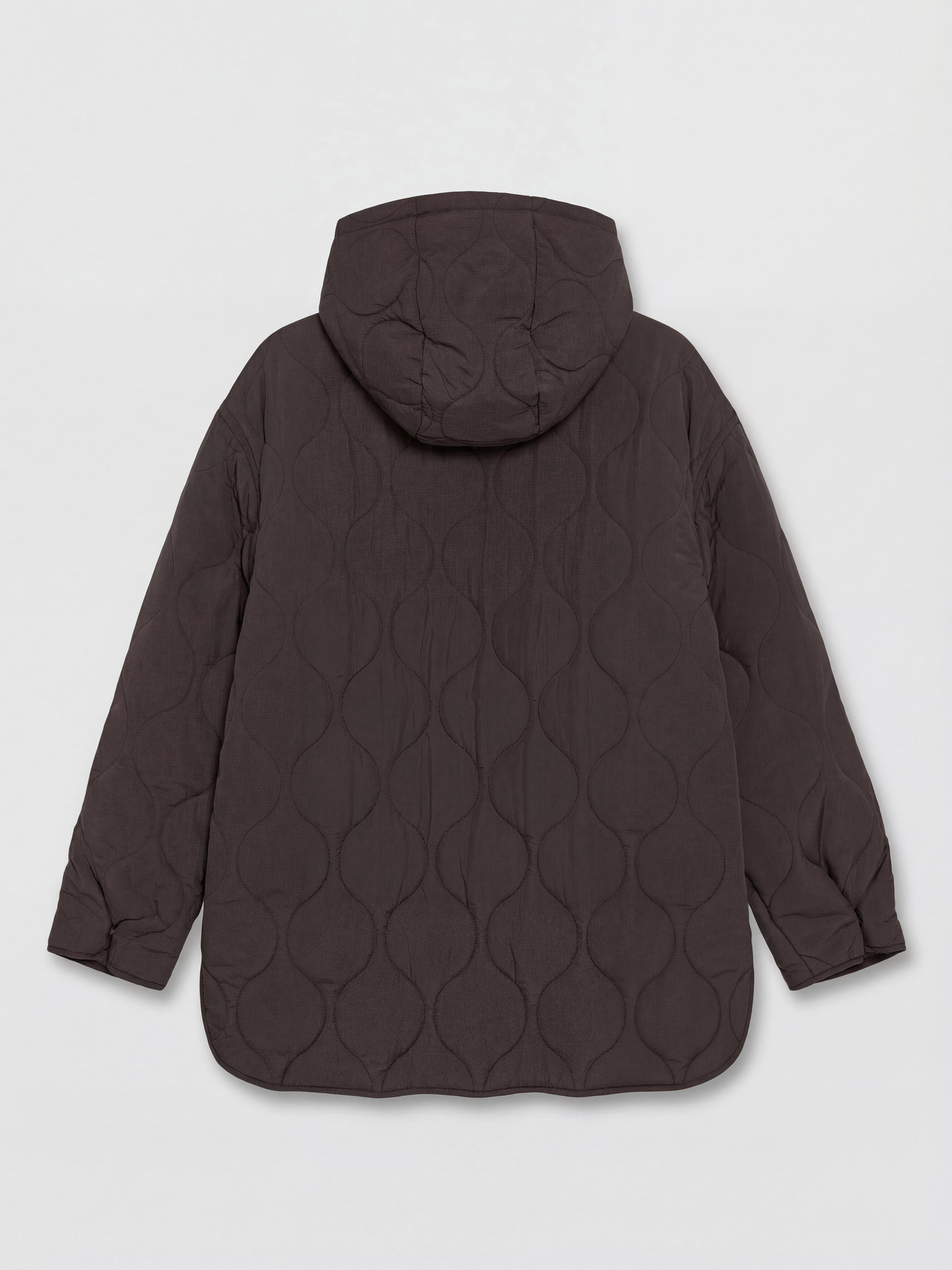 XSIDE Kapüşonlu Kapitone Oversize Kadın Şişme Mont görsel 7