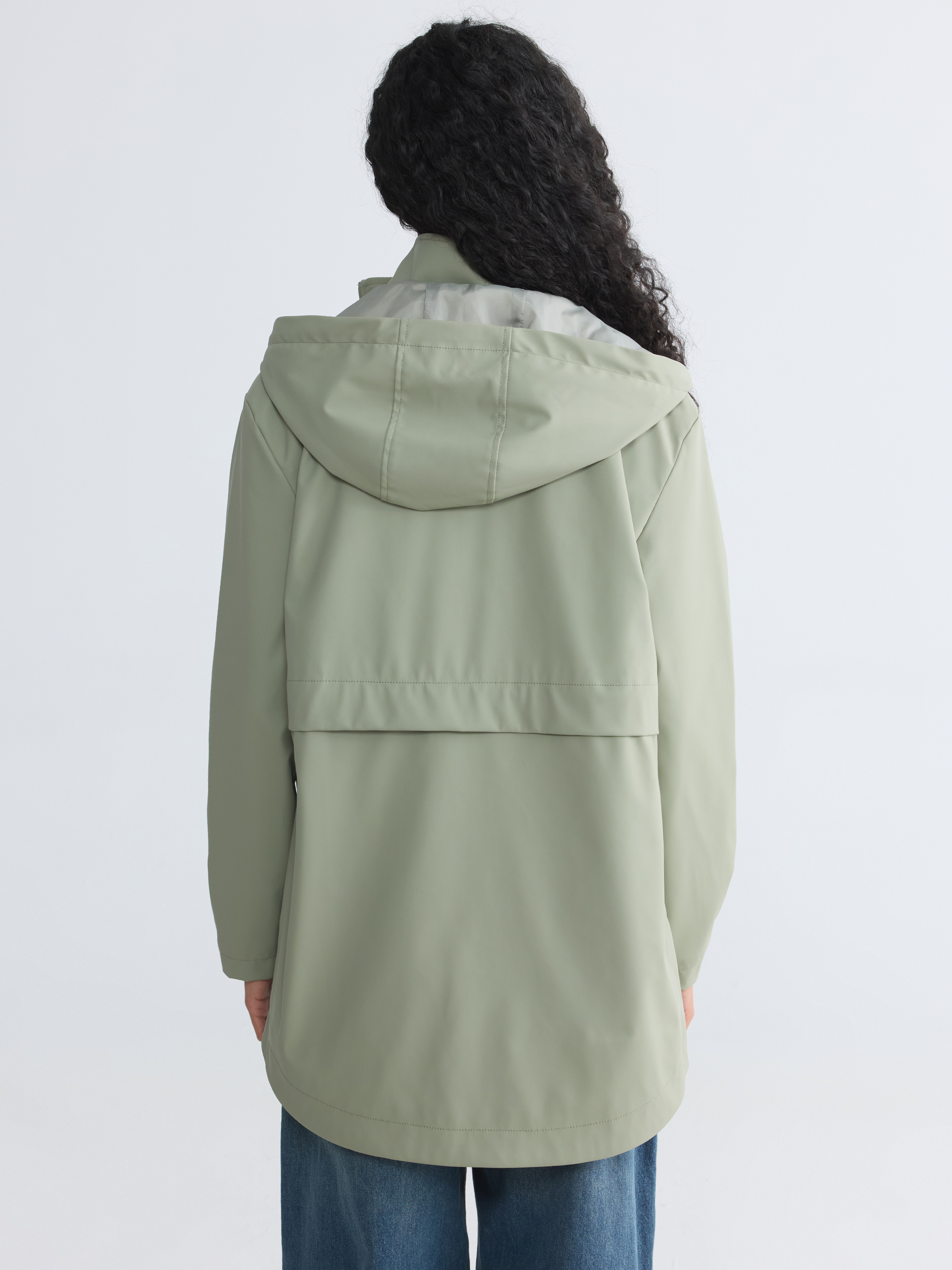 XSIDE Kapüşonlu Oversize Kadın Yağmurluk görsel 5