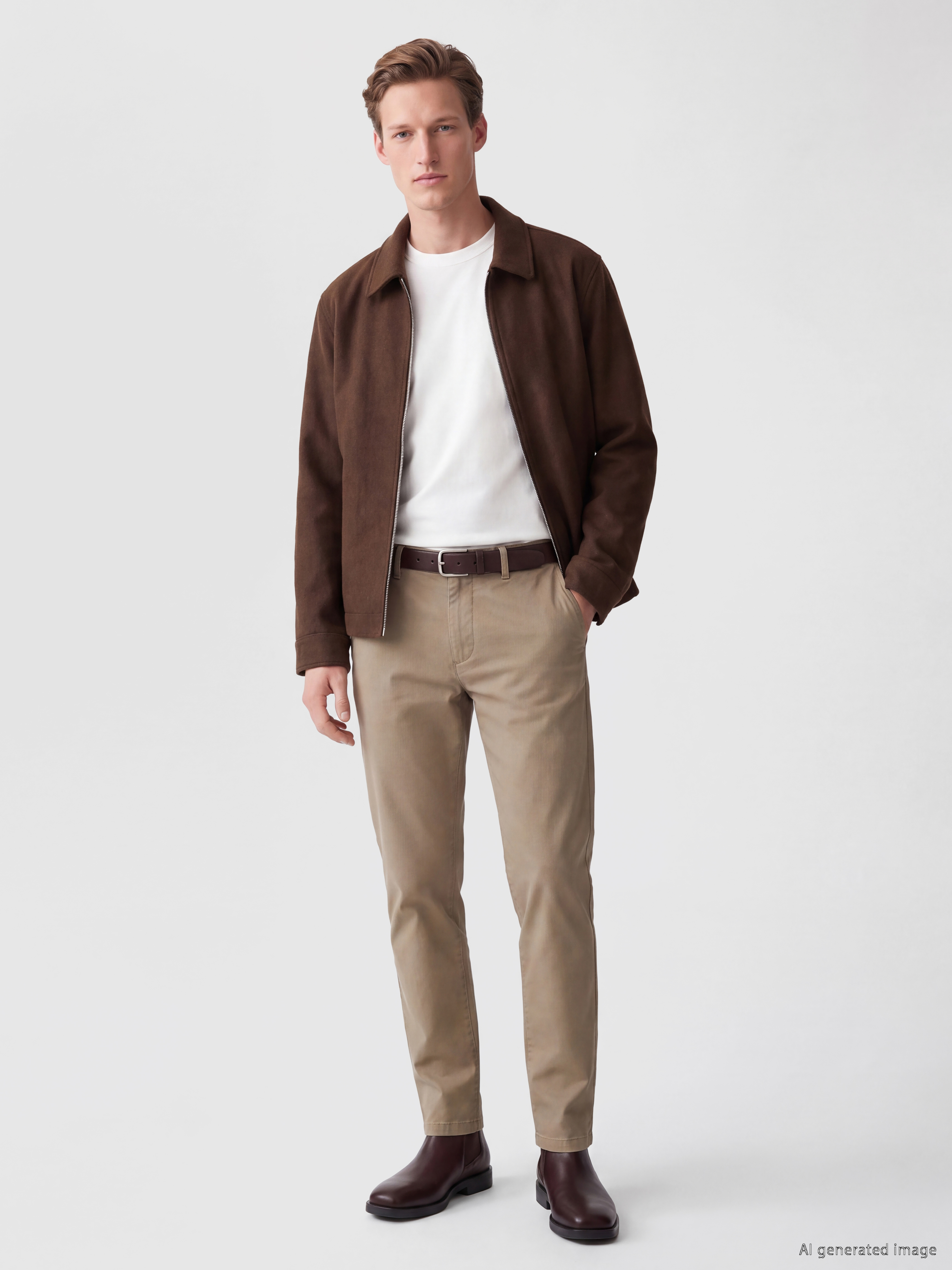 SOUTHBLUE Regular Fit Gömlek Yaka Erkek Kaşe Mont görsel 2