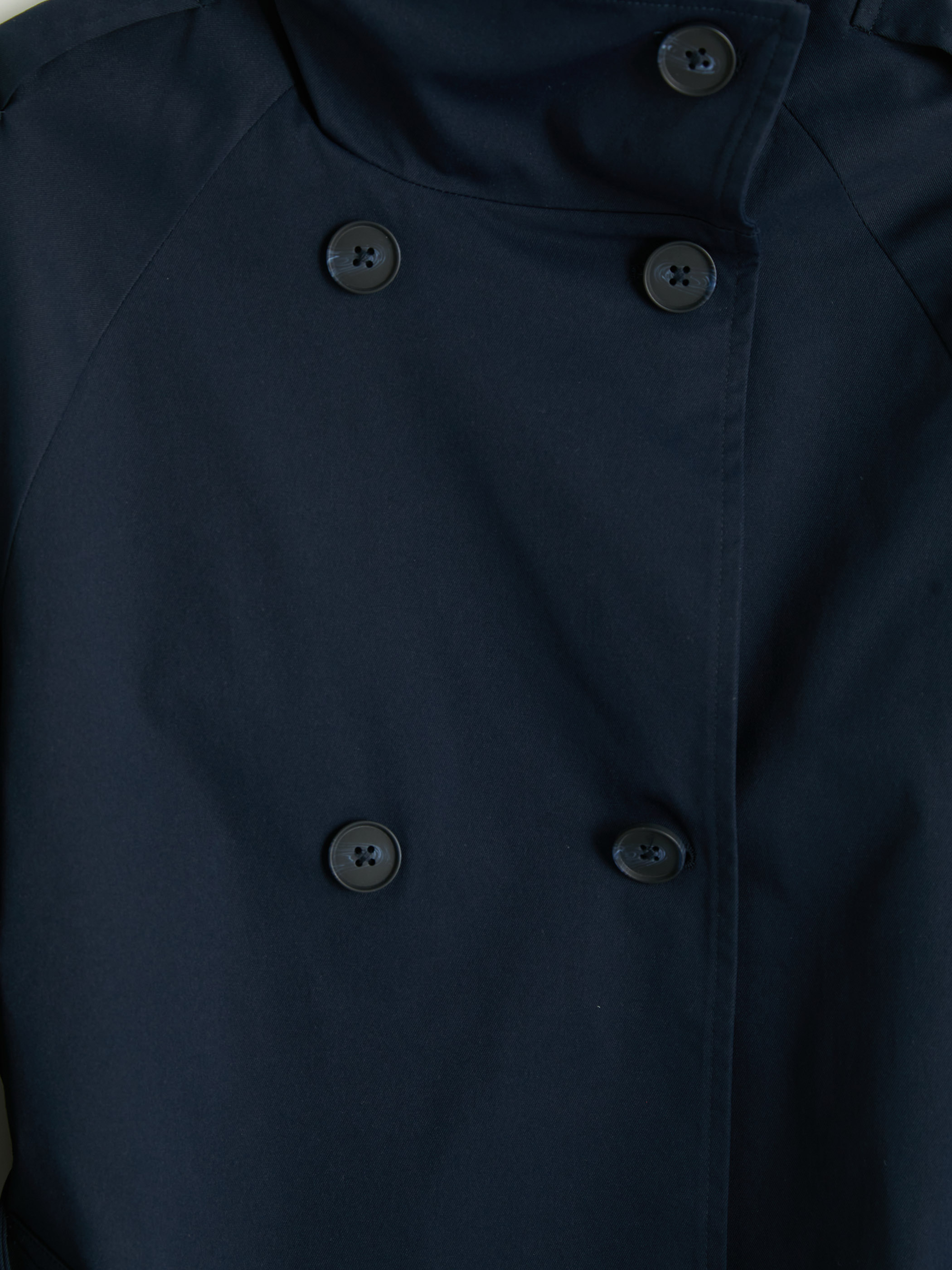 LCW Vision Dik Yaka Kuşaklı Kadın Gabardin Trençkot görsel 8