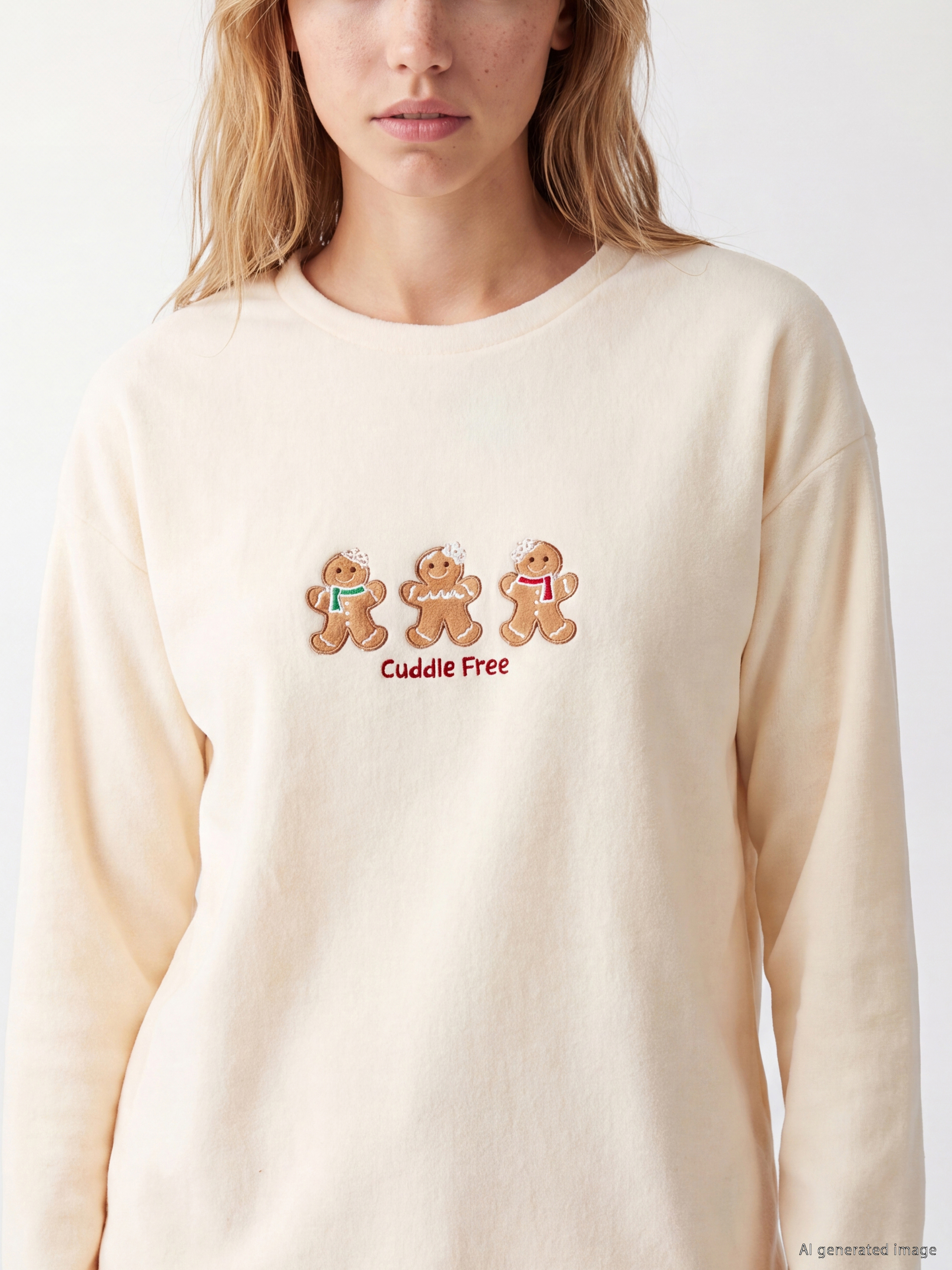 LCW Young Yılbaşı Temalı Kadın Polar Pijama Takım görsel 3