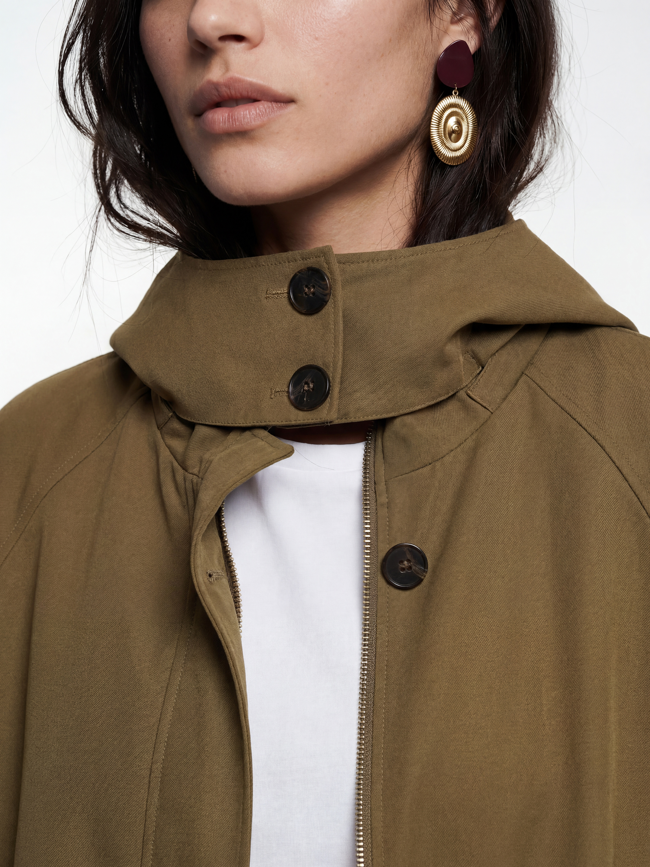 LCW Vision Kapüşonlu Oversize Kadın Ceket görsel 3