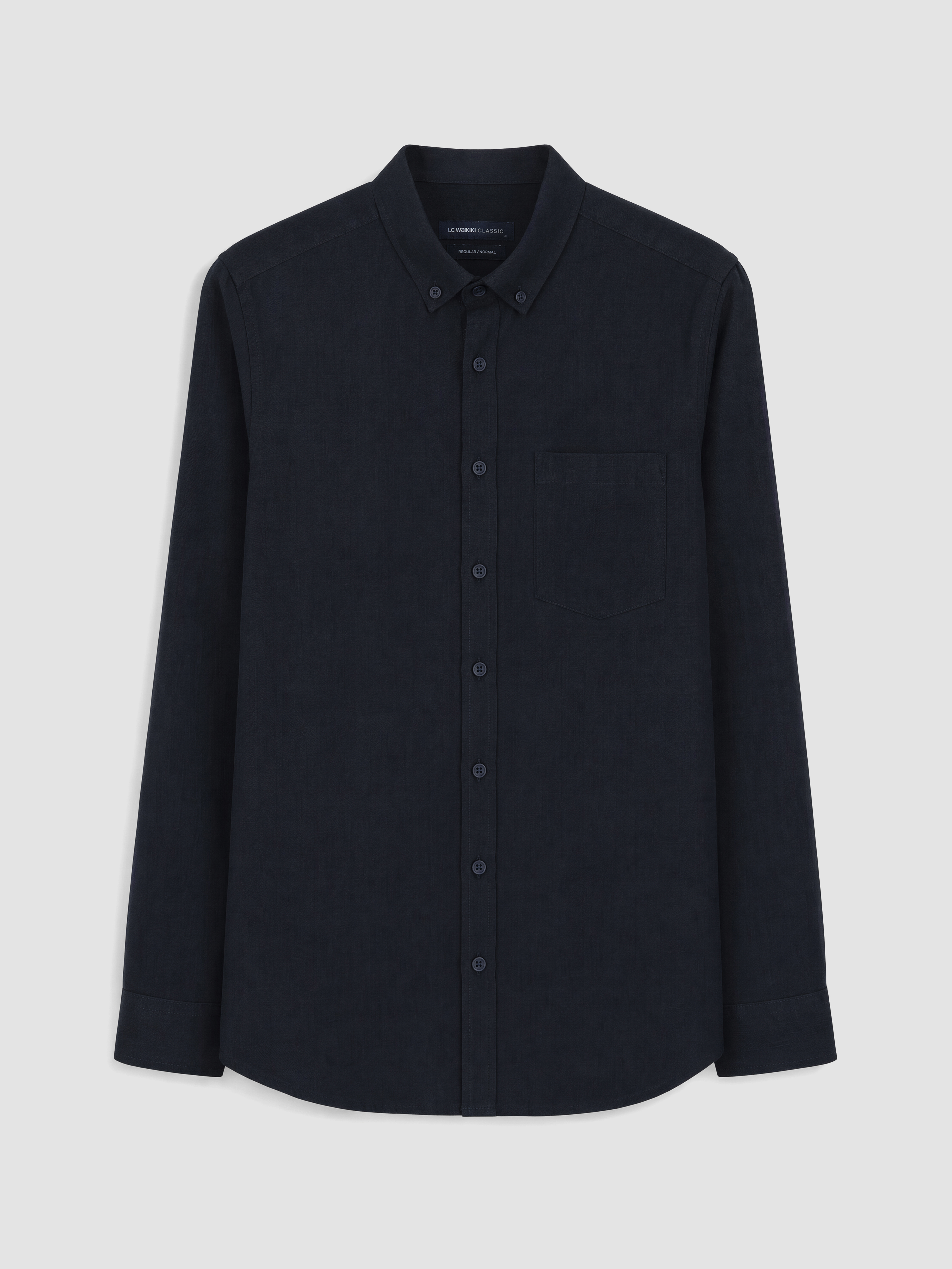 LCWAIKIKI Classic Regular Fit Armürlü Erkek Gömlek görsel 5