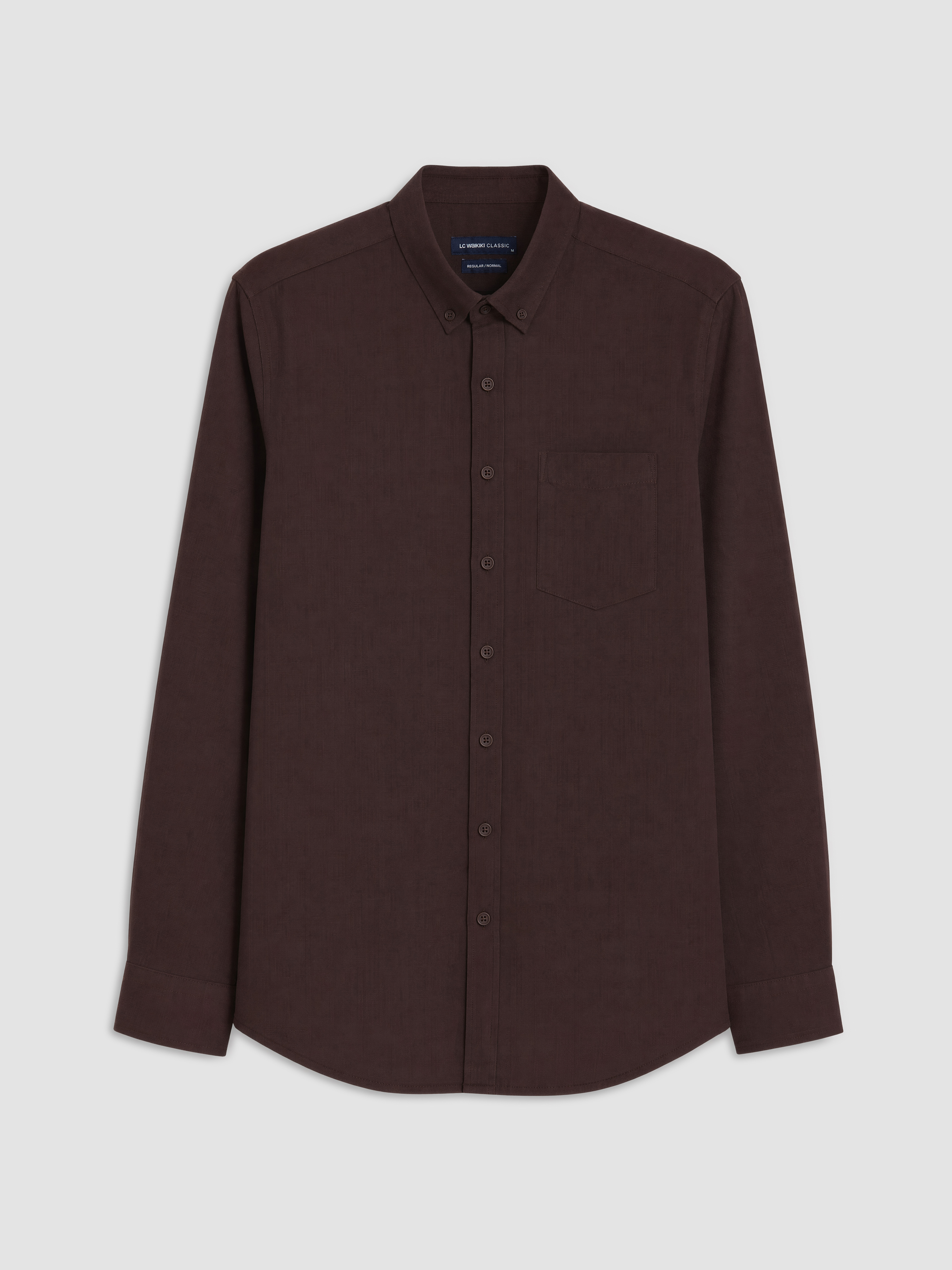 LCWAIKIKI Classic Regular Fit Armürlü Erkek Gömlek görsel 4