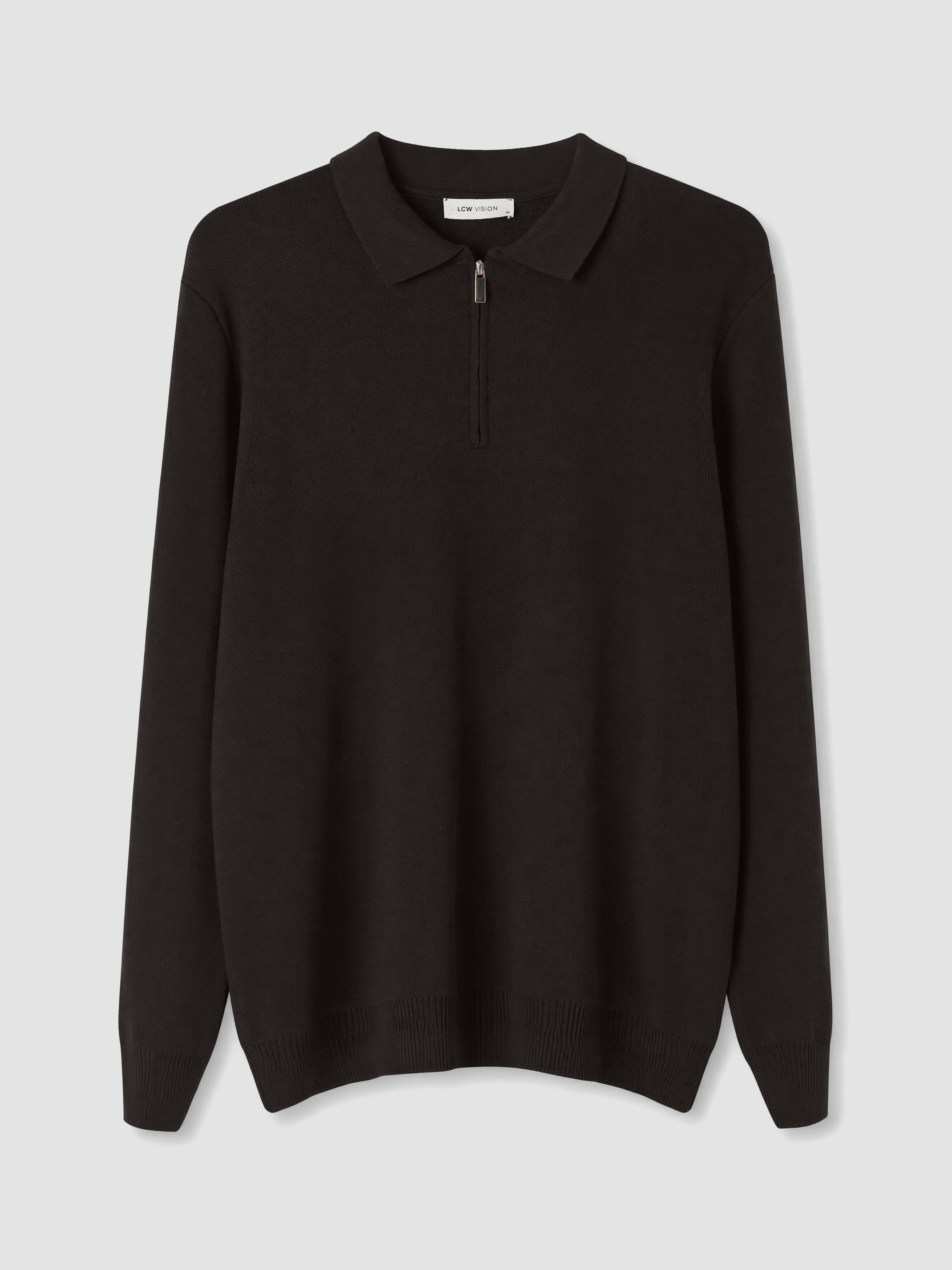 LCW Vision Polo Yaka Erkek Triko Kazak görsel 5