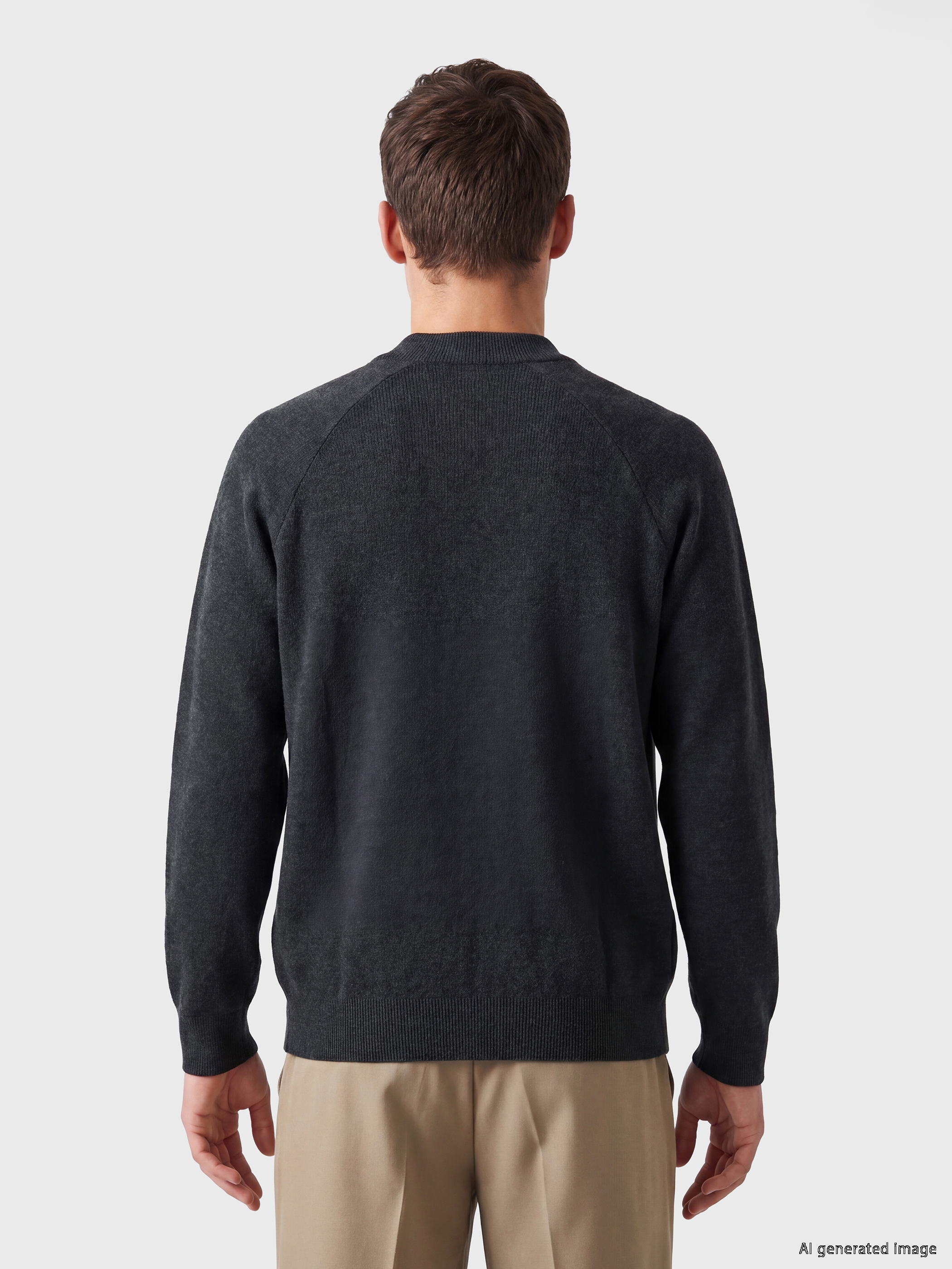 LCW Vision Regular Fit Kolej Yaka Erkek Triko Hırka görsel 4