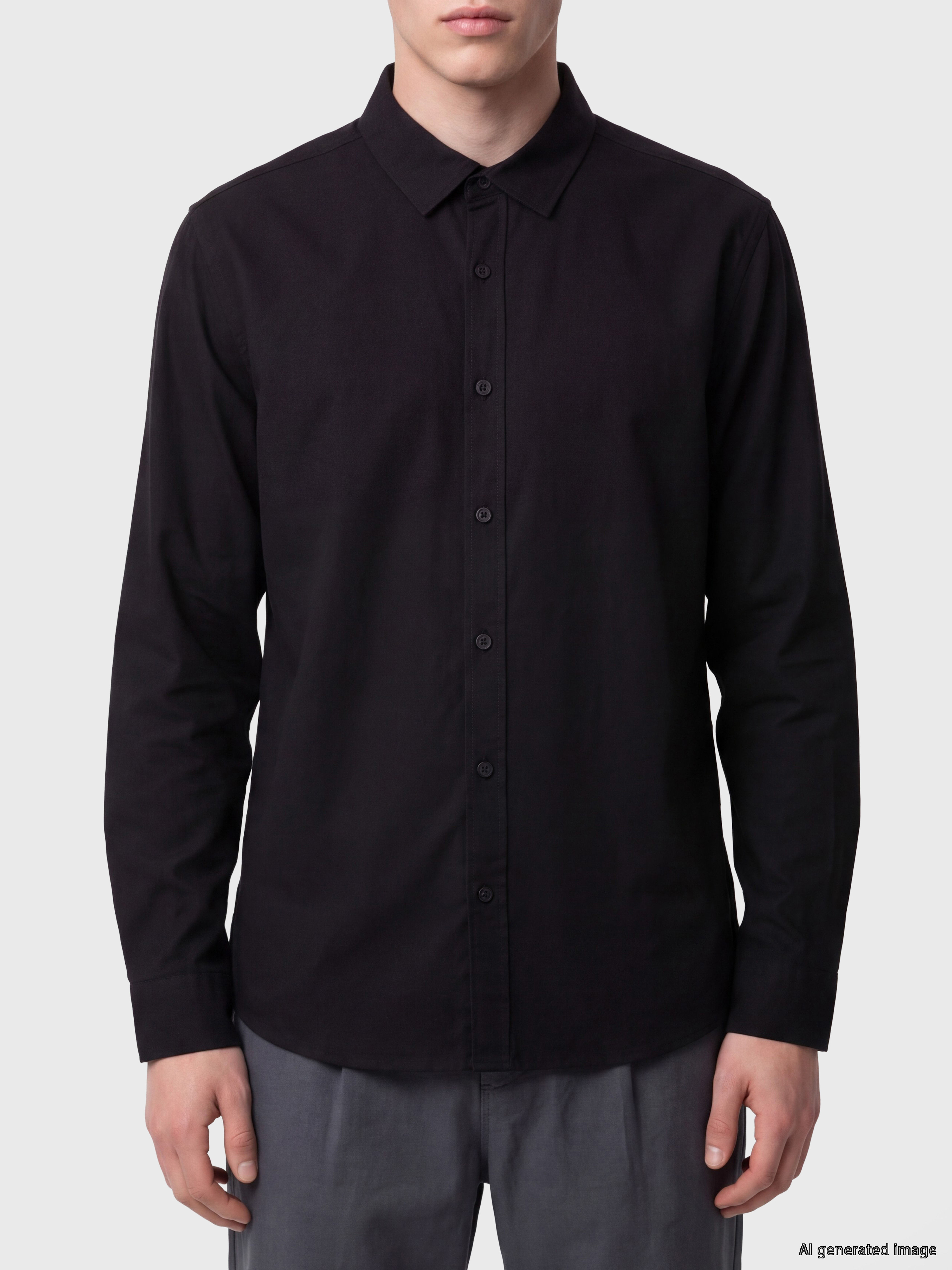 XSIDE Relax Fit Gabardin Erkek Gömlek görsel 3