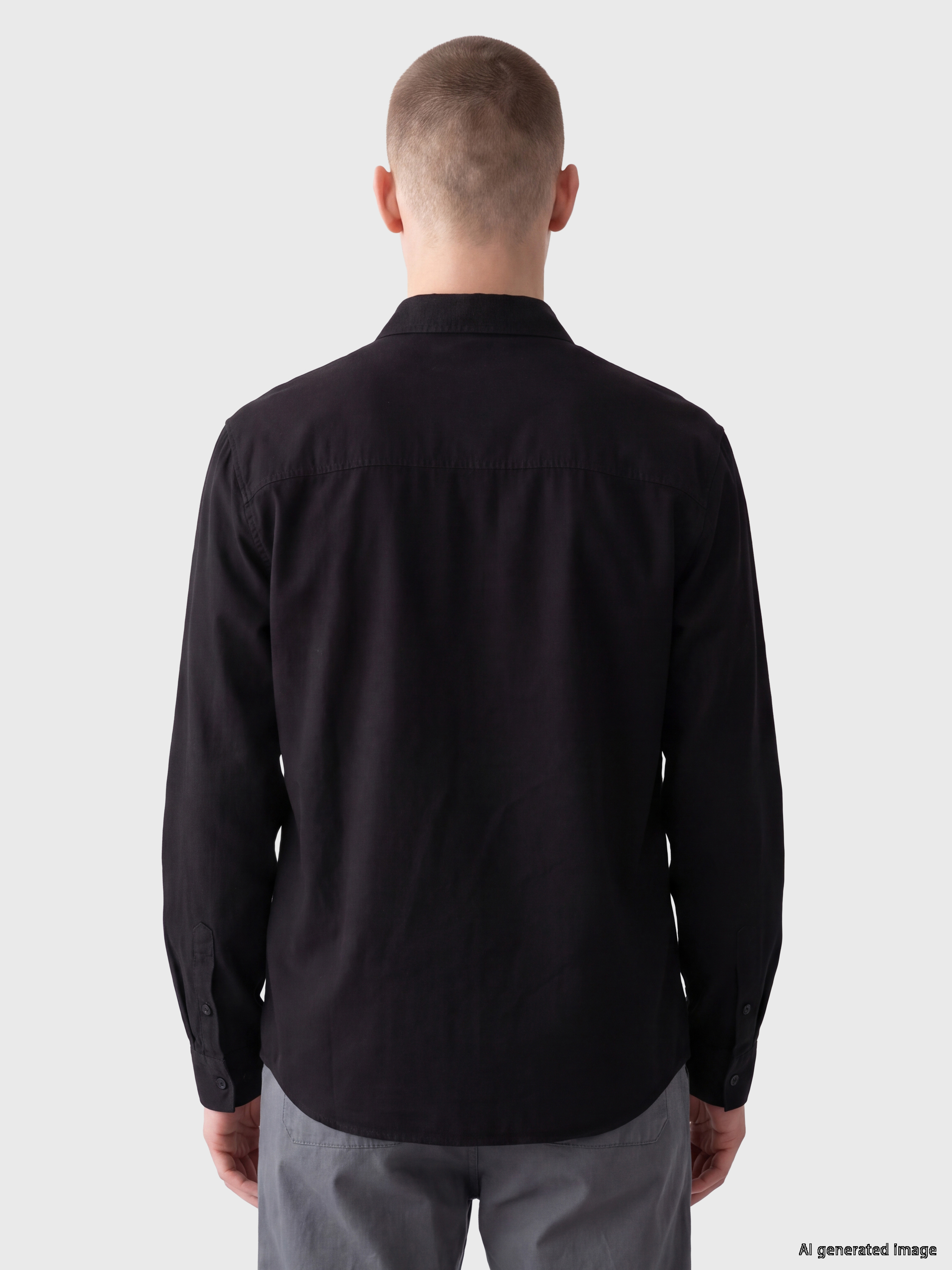 XSIDE Relax Fit Gabardin Erkek Gömlek görsel 4