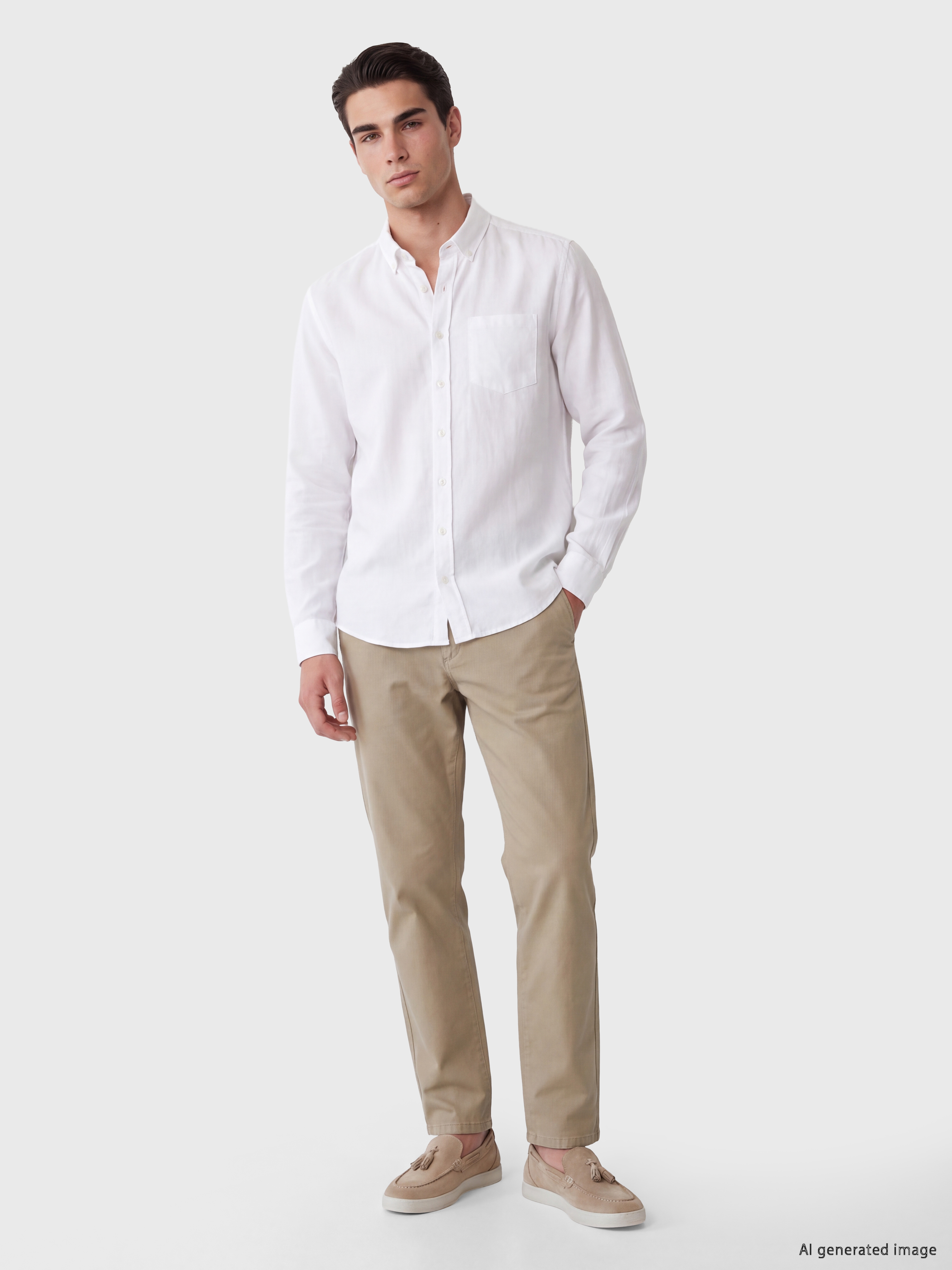 LCWAIKIKI Classic Regular Fit Gabardin Erkek Chino Pantolon görsel 2