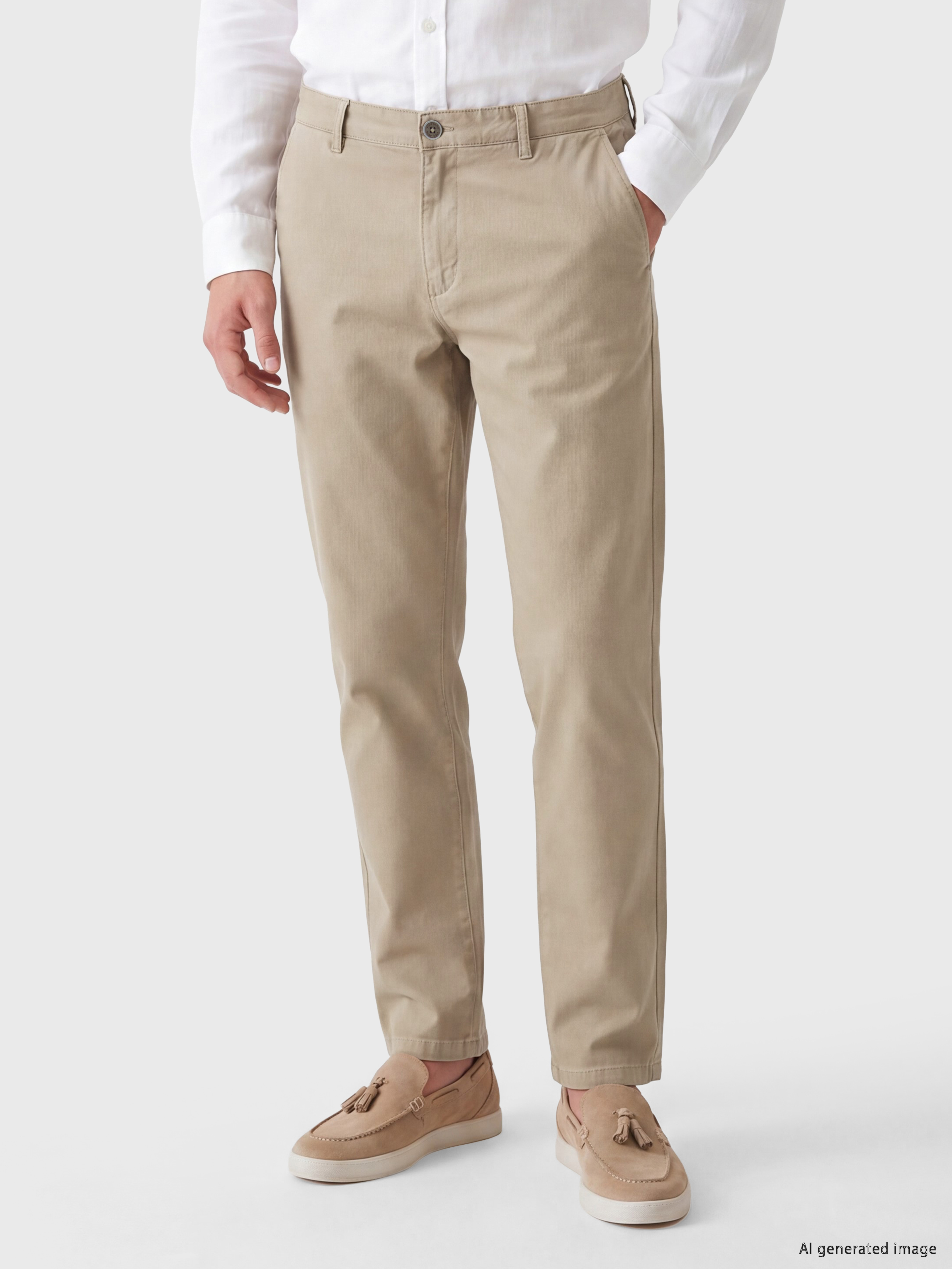 LCWAIKIKI Classic Regular Fit Gabardin Erkek Chino Pantolon görsel 3