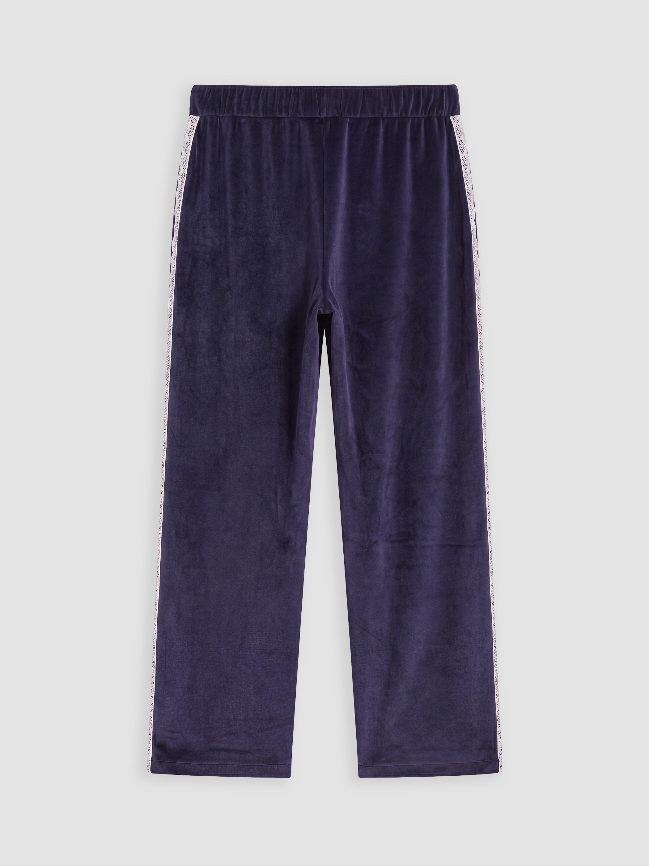 LCW DREAM Yanları Şeritli Kadın Kadife Pijama Altı görsel 7