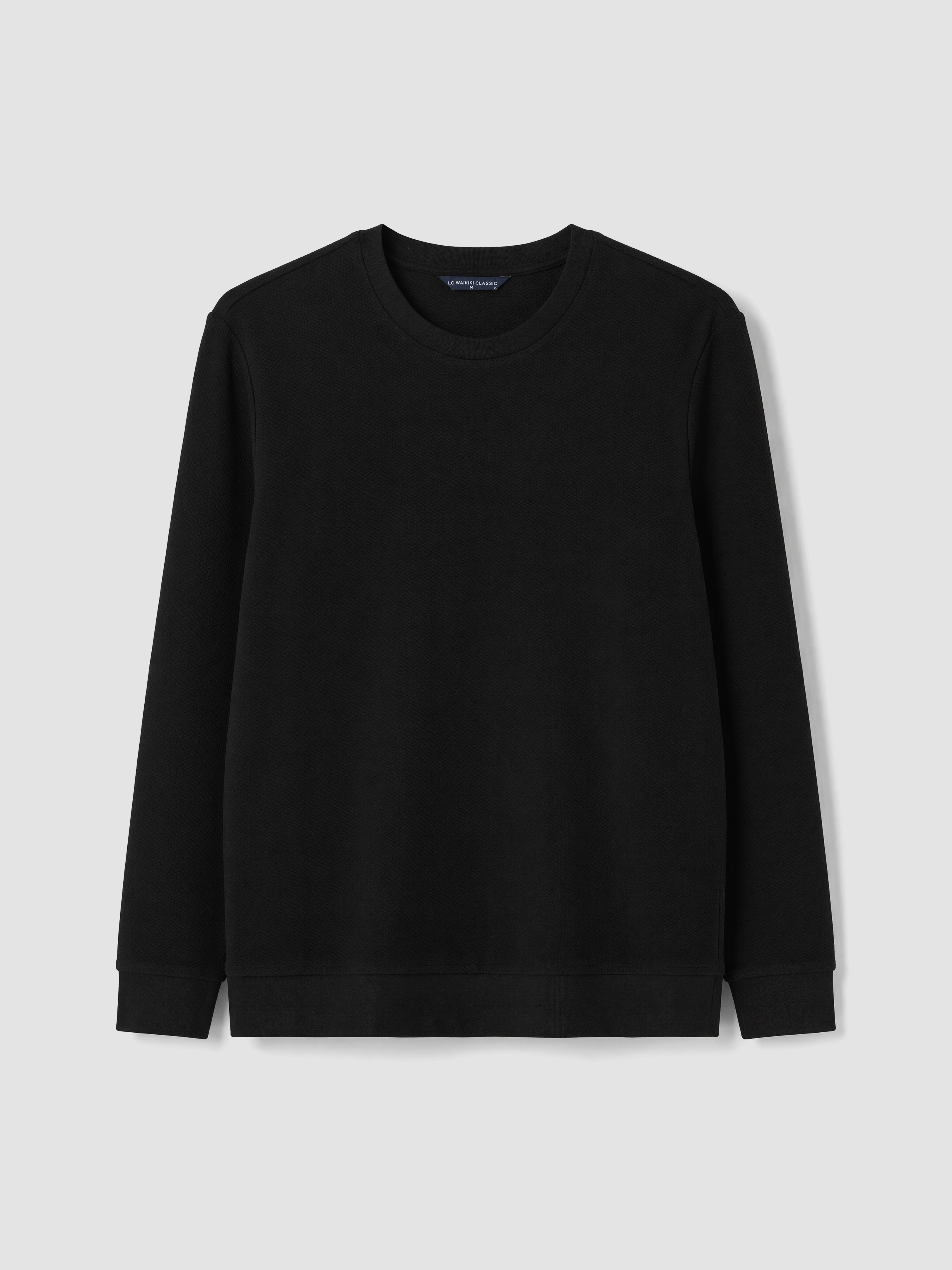 LCWAIKIKI Classic Bisiklet Yaka Erkek Sweatshirt görsel 4