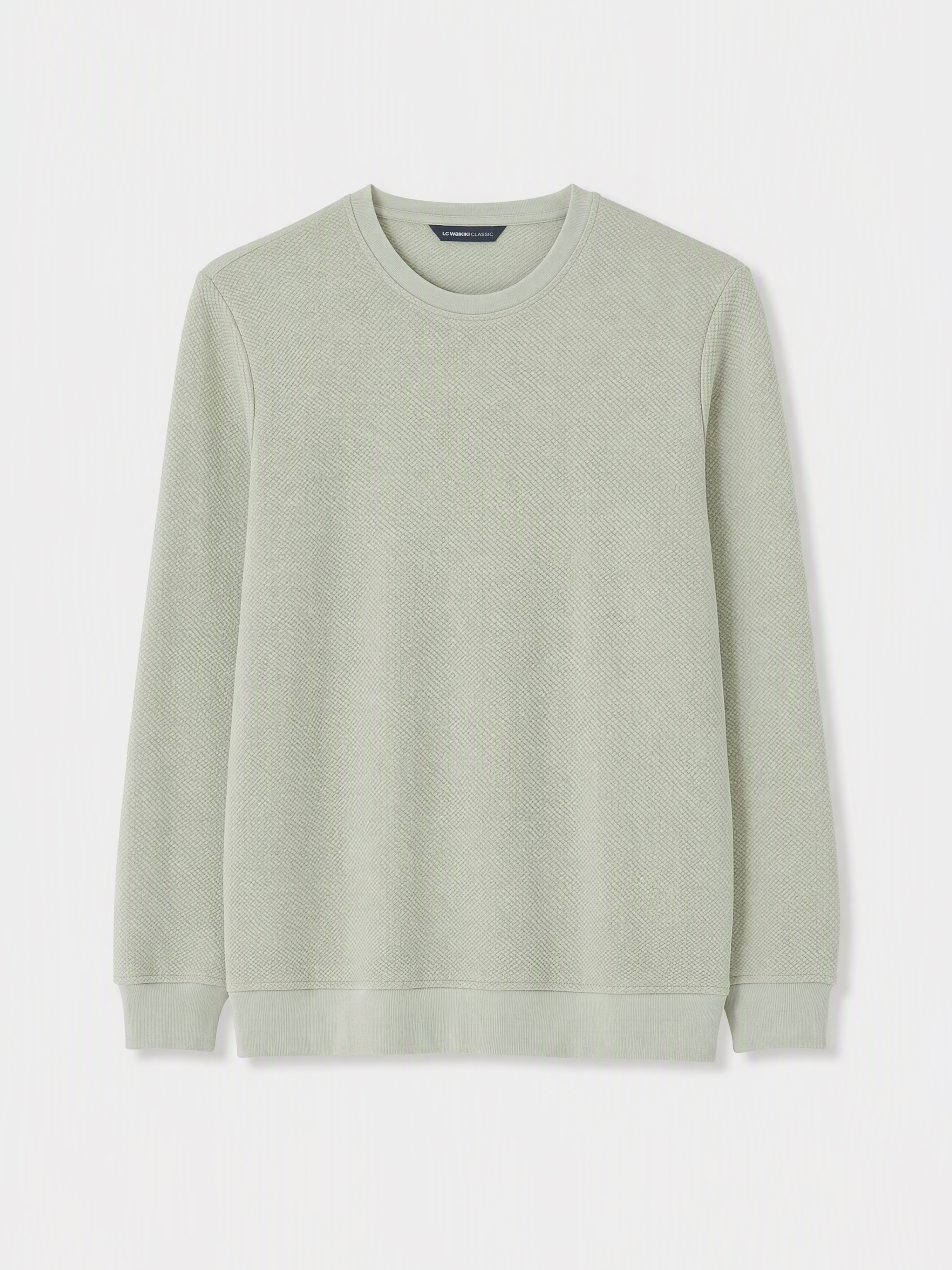 LCWAIKIKI Classic Bisiklet Yaka Erkek Sweatshirt görsel 5