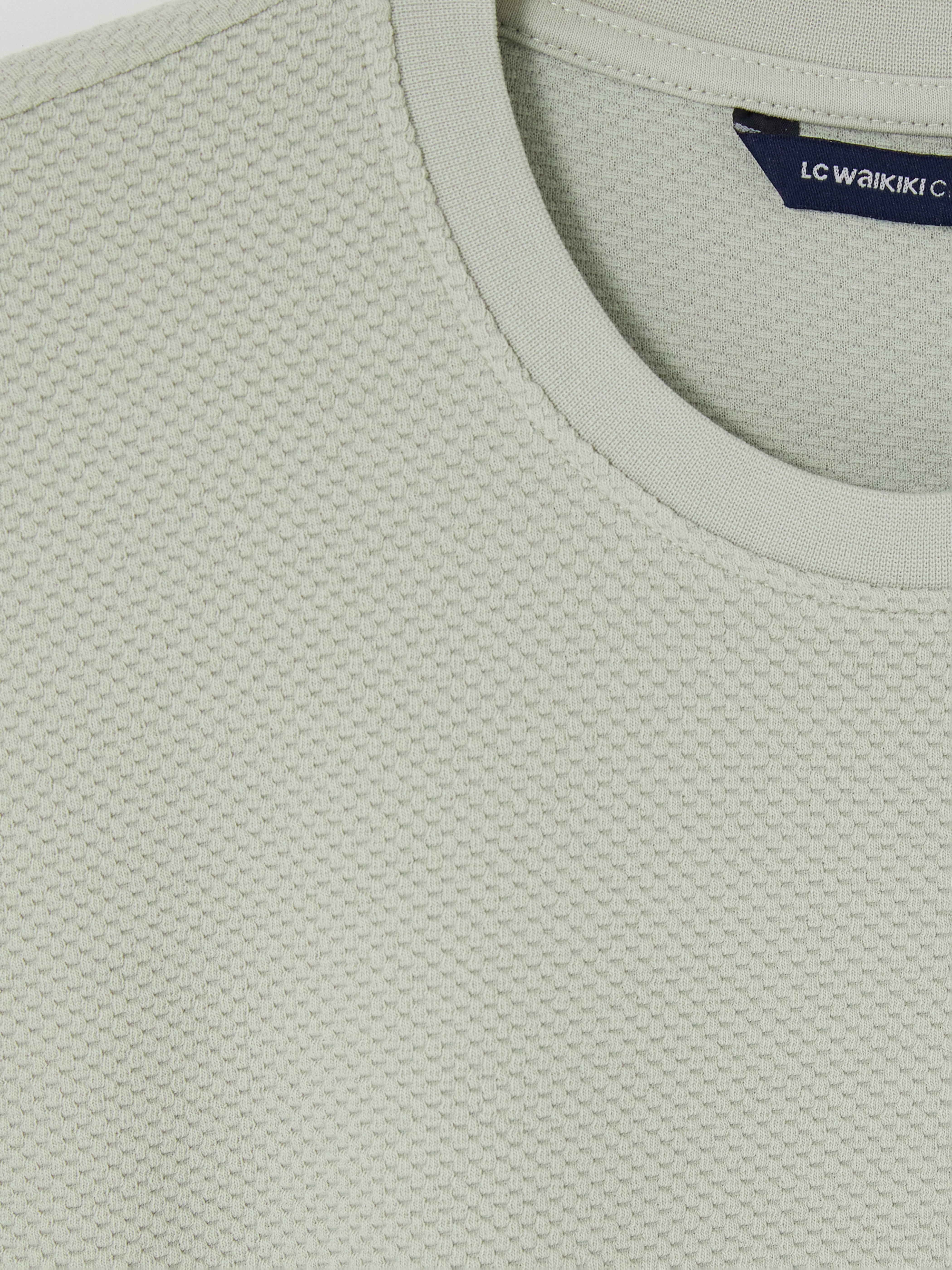 LCWAIKIKI Classic Bisiklet Yaka Erkek Sweatshirt görsel 7