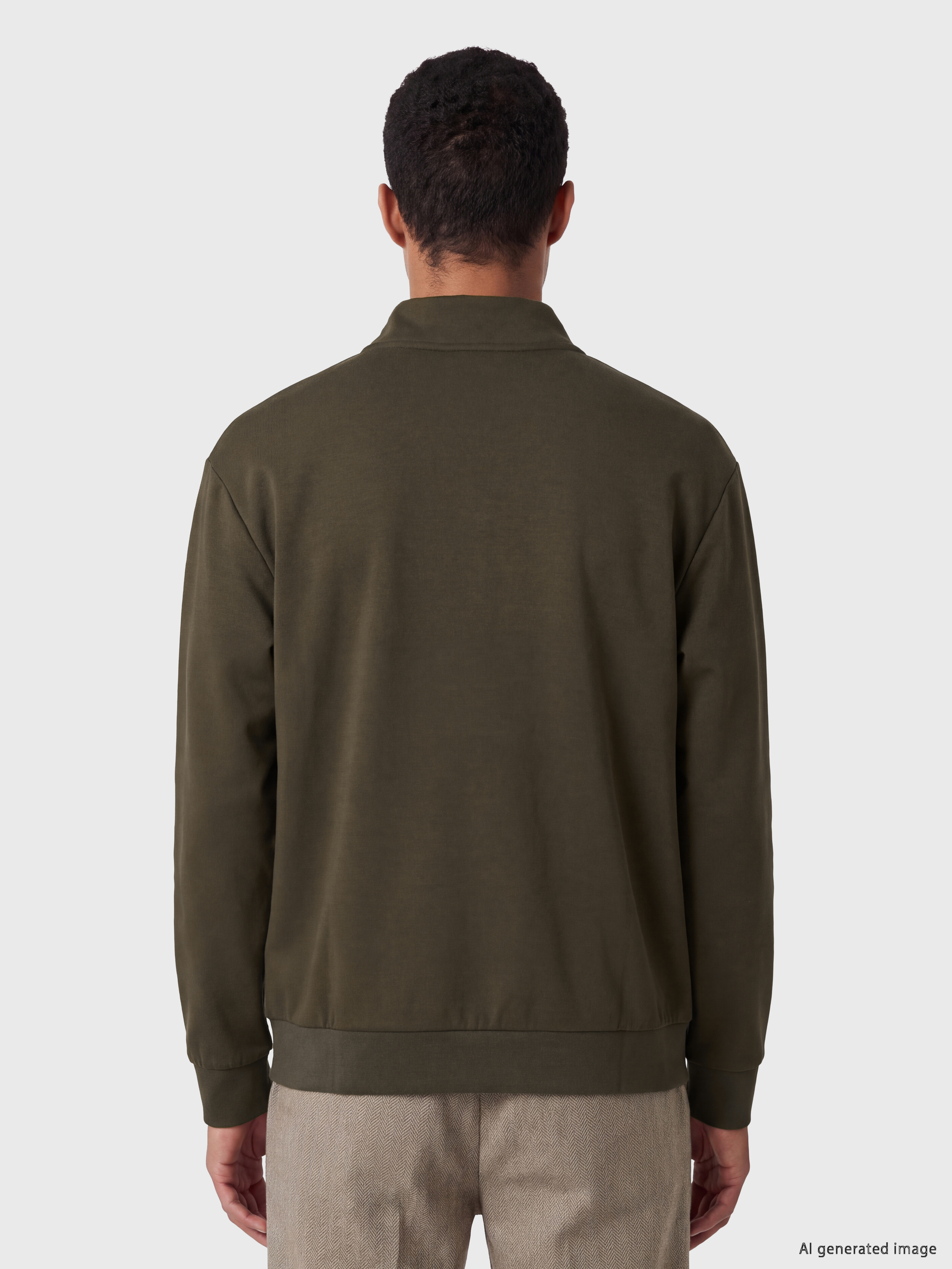 LCW Vision Polo Yaka Erkek Sweatshirt görsel 4