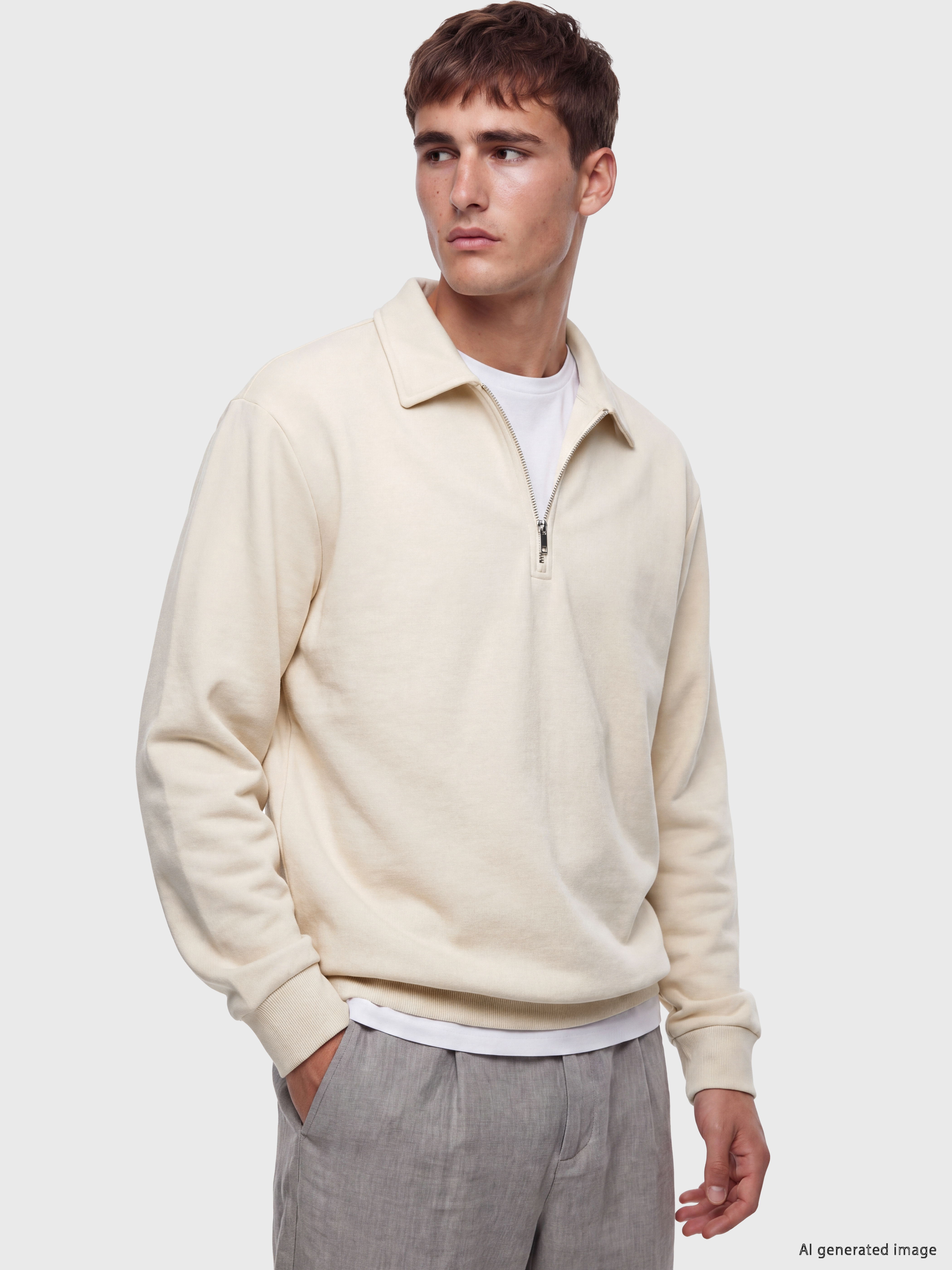 LCW Vision Polo Yaka Erkek Sweatshirt