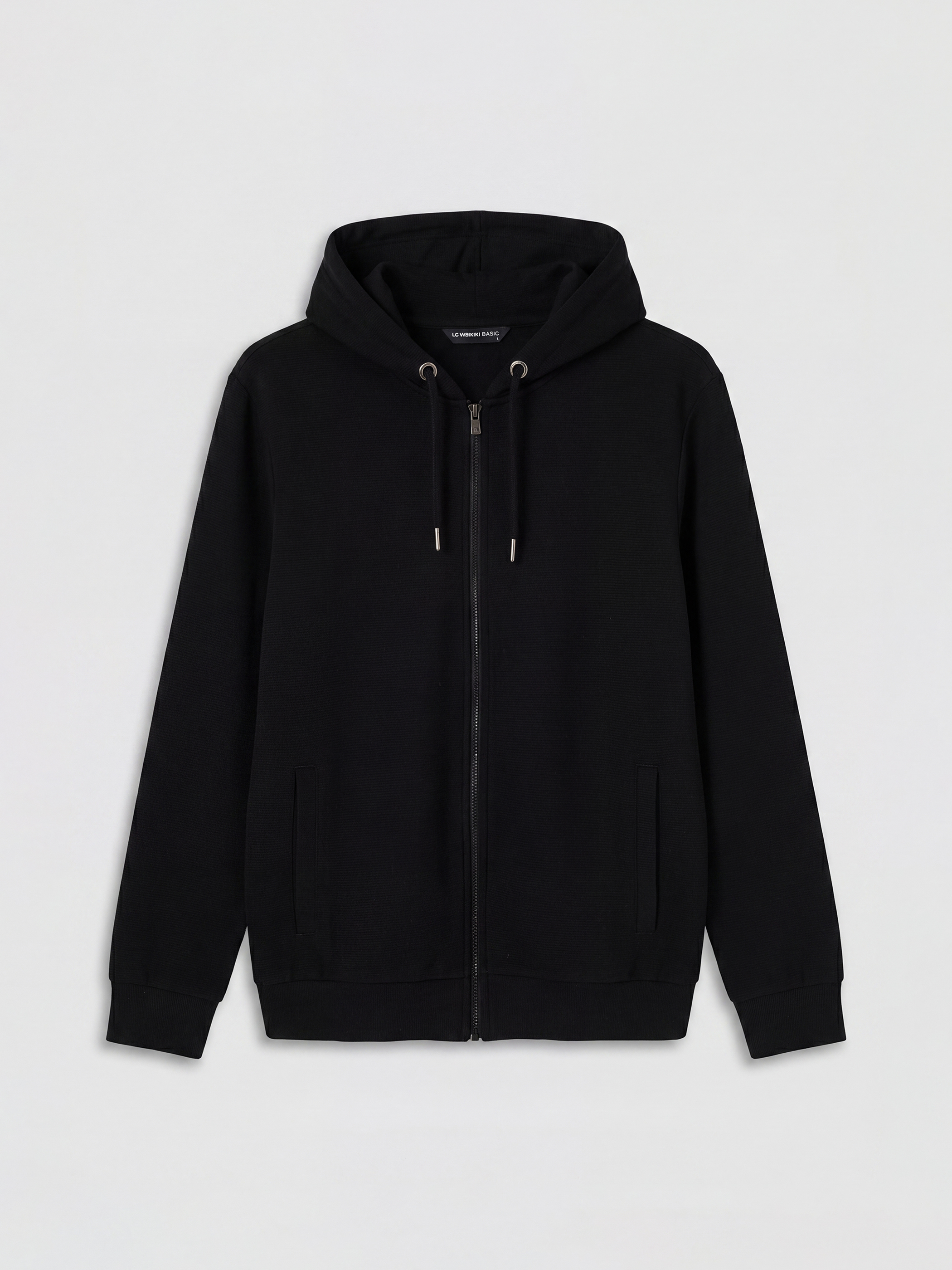 LCWAIKIKI Classic Kapüşonlu Erkek Fermuarlı Sweatshirt görsel 5