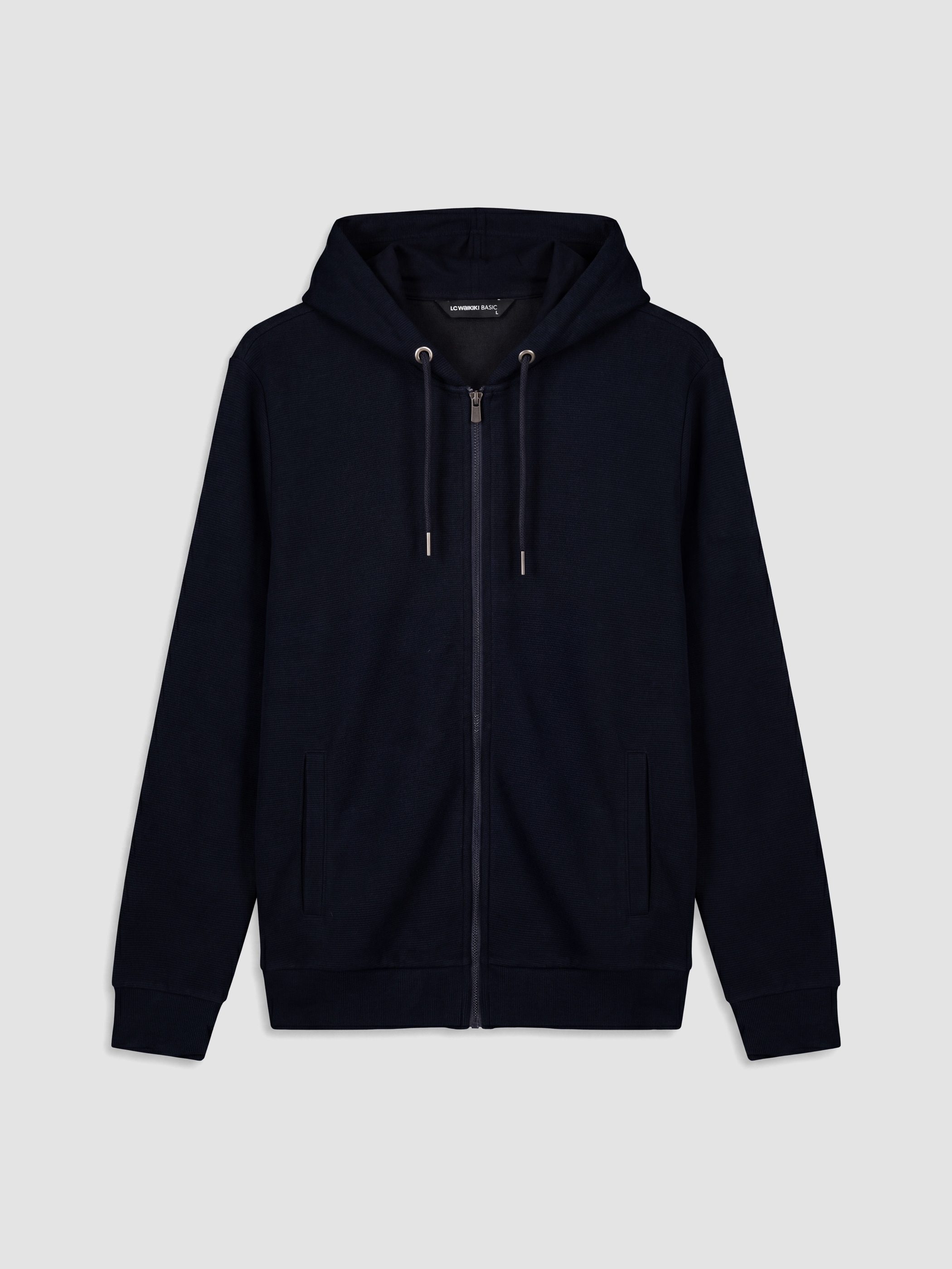 LCWAIKIKI Classic Kapüşonlu Erkek Fermuarlı Sweatshirt görsel 5