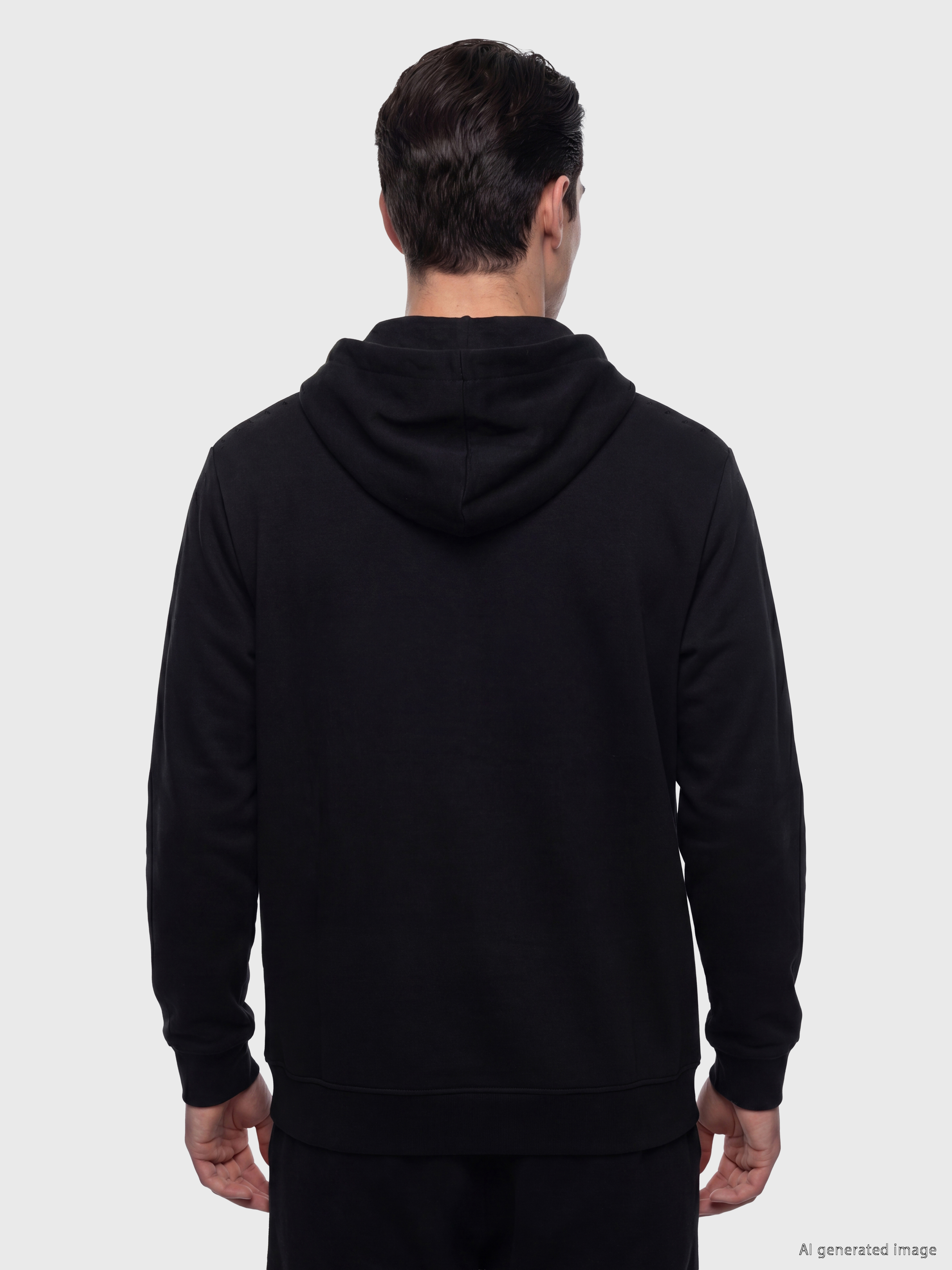 LCWAIKIKI Classic Kapüşonlu Erkek Fermuarlı Sweatshirt görsel 4