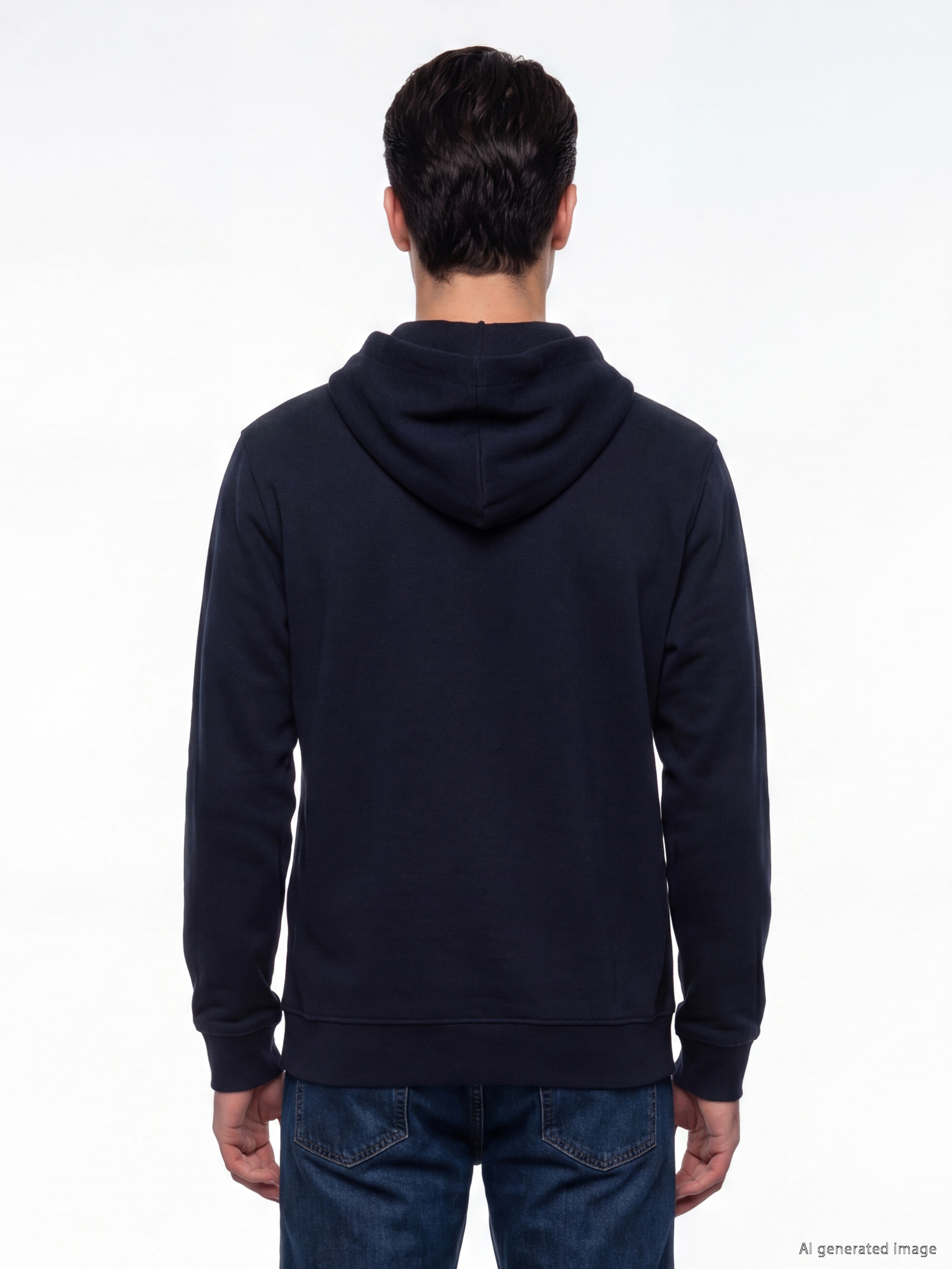 LCWAIKIKI Classic Kapüşonlu Erkek Fermuarlı Sweatshirt görsel 4
