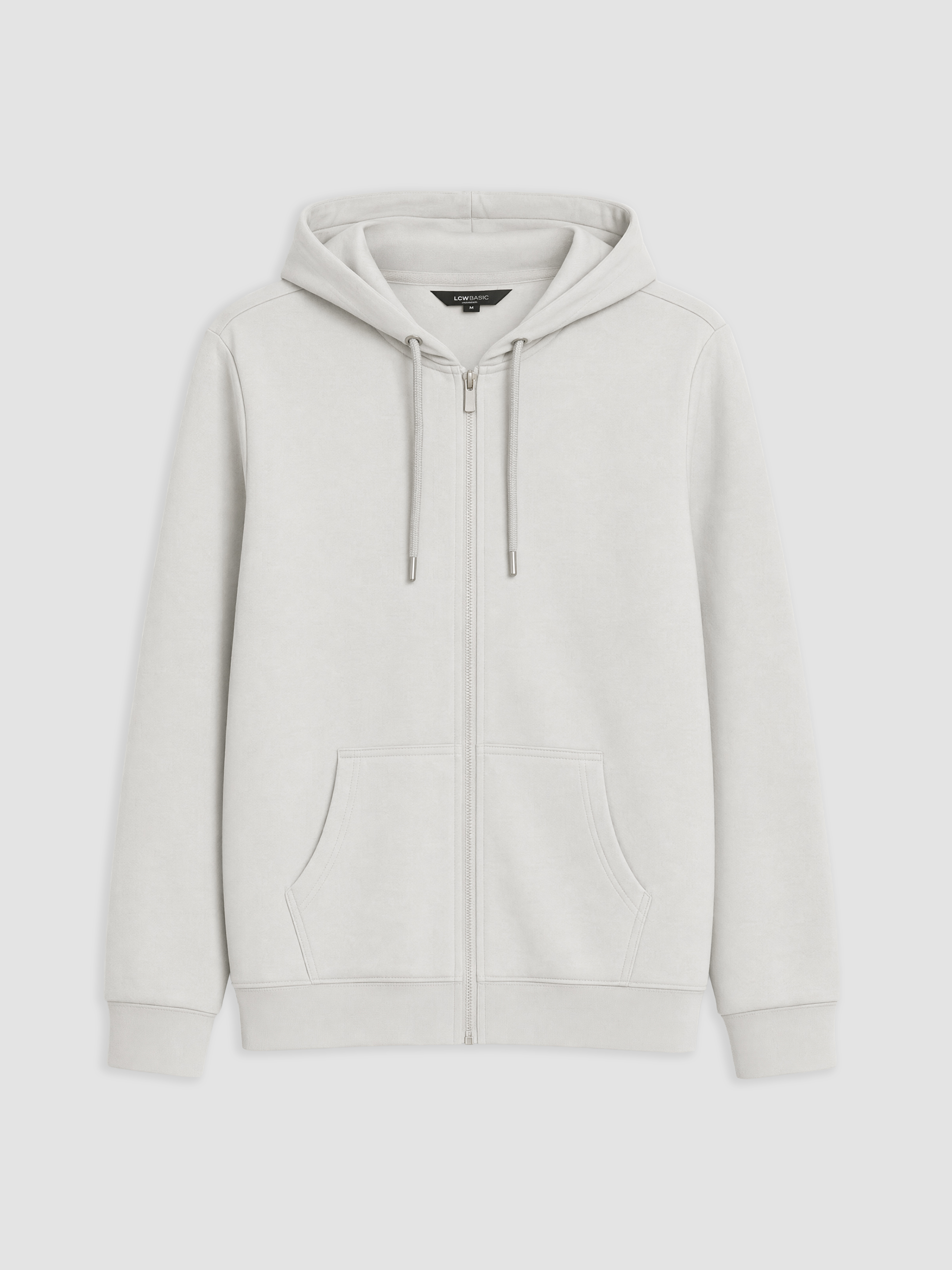 LCWAIKIKI Classic Kapüşonlu Erkek Fermuarlı Sweatshirt görsel 2