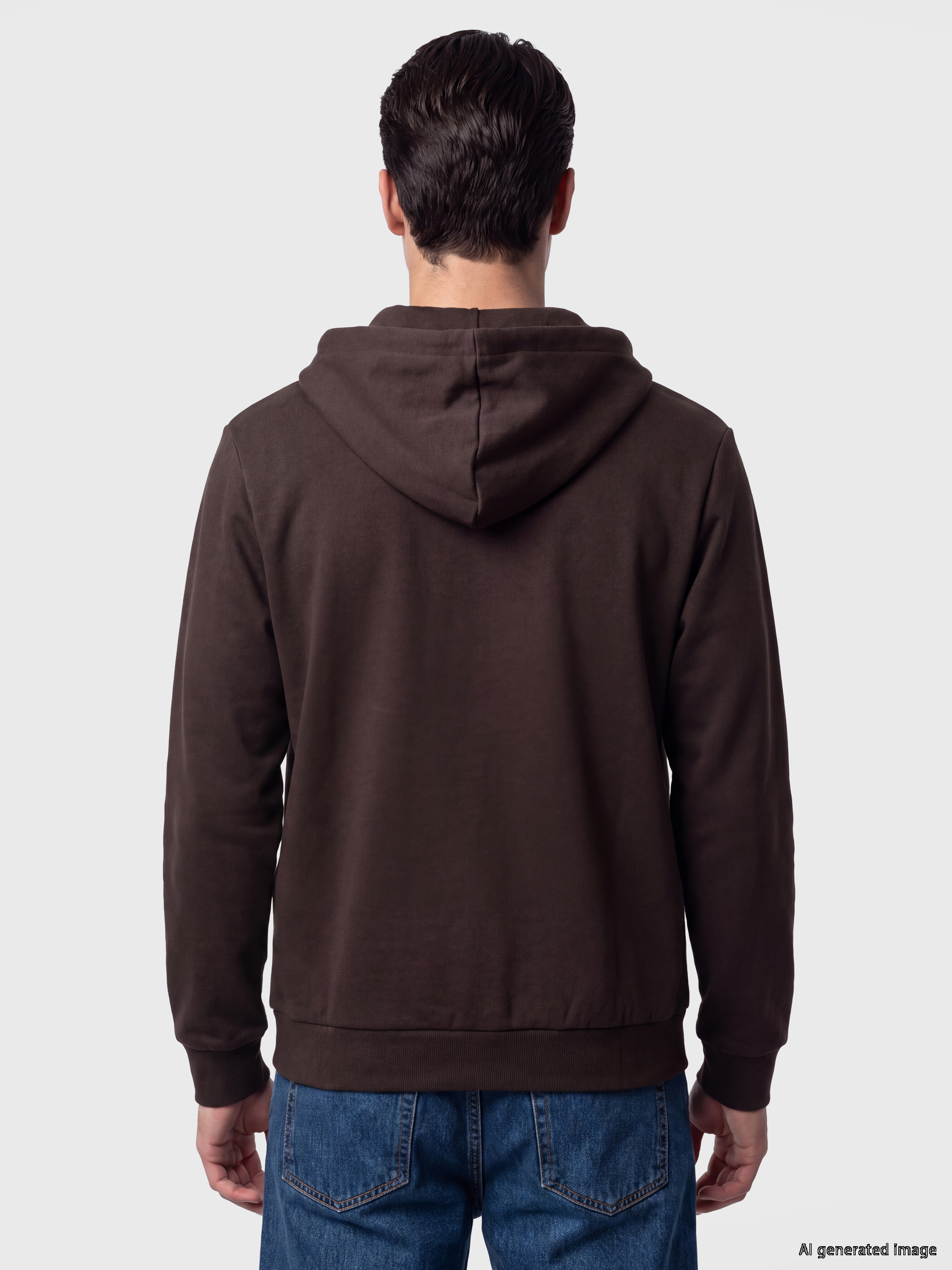 LCWAIKIKI Classic Kapüşonlu Erkek Fermuarlı Sweatshirt görsel 3