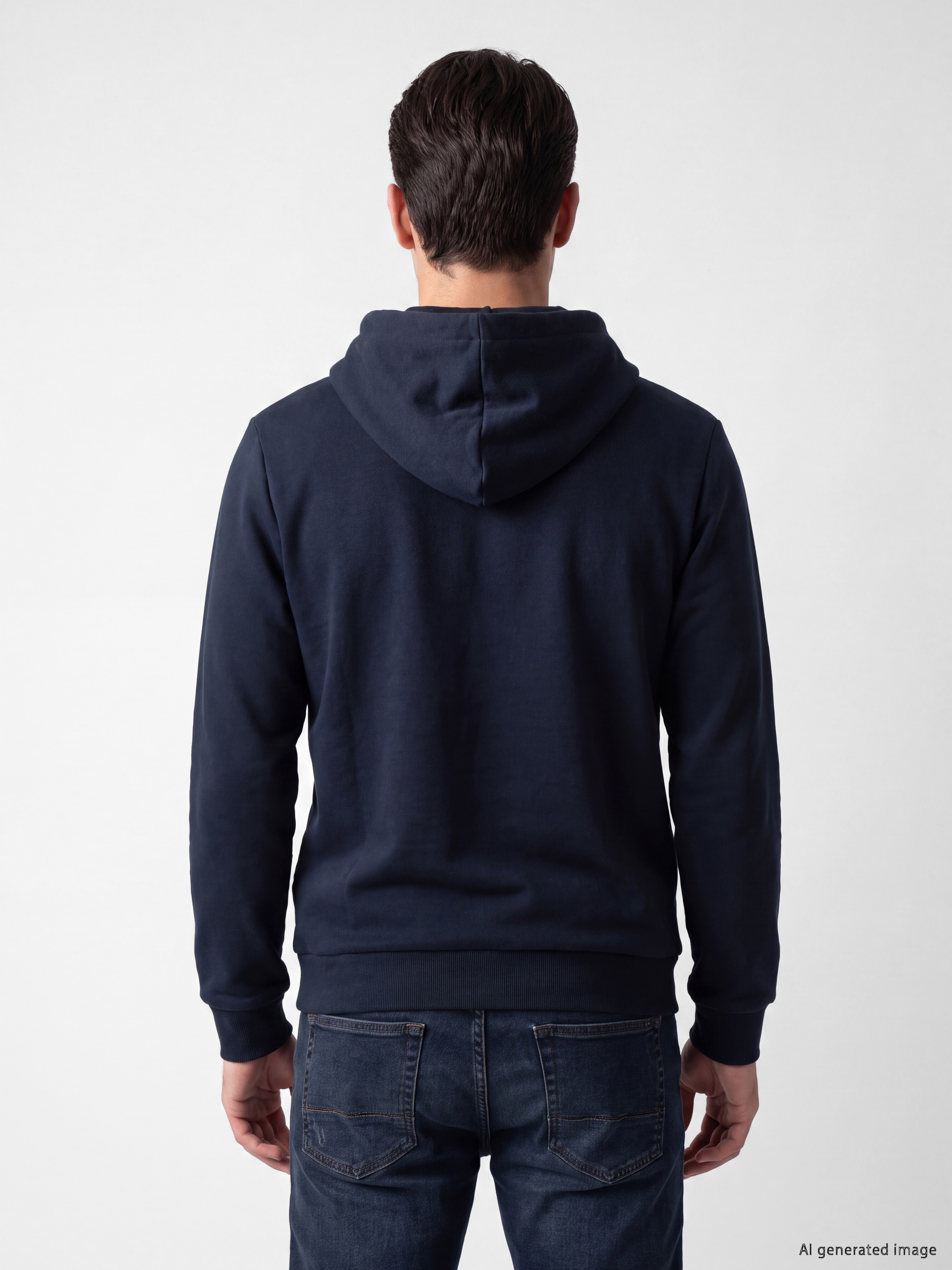 LCWAIKIKI Classic Kapüşonlu Erkek Fermuarlı Sweatshirt görsel 3