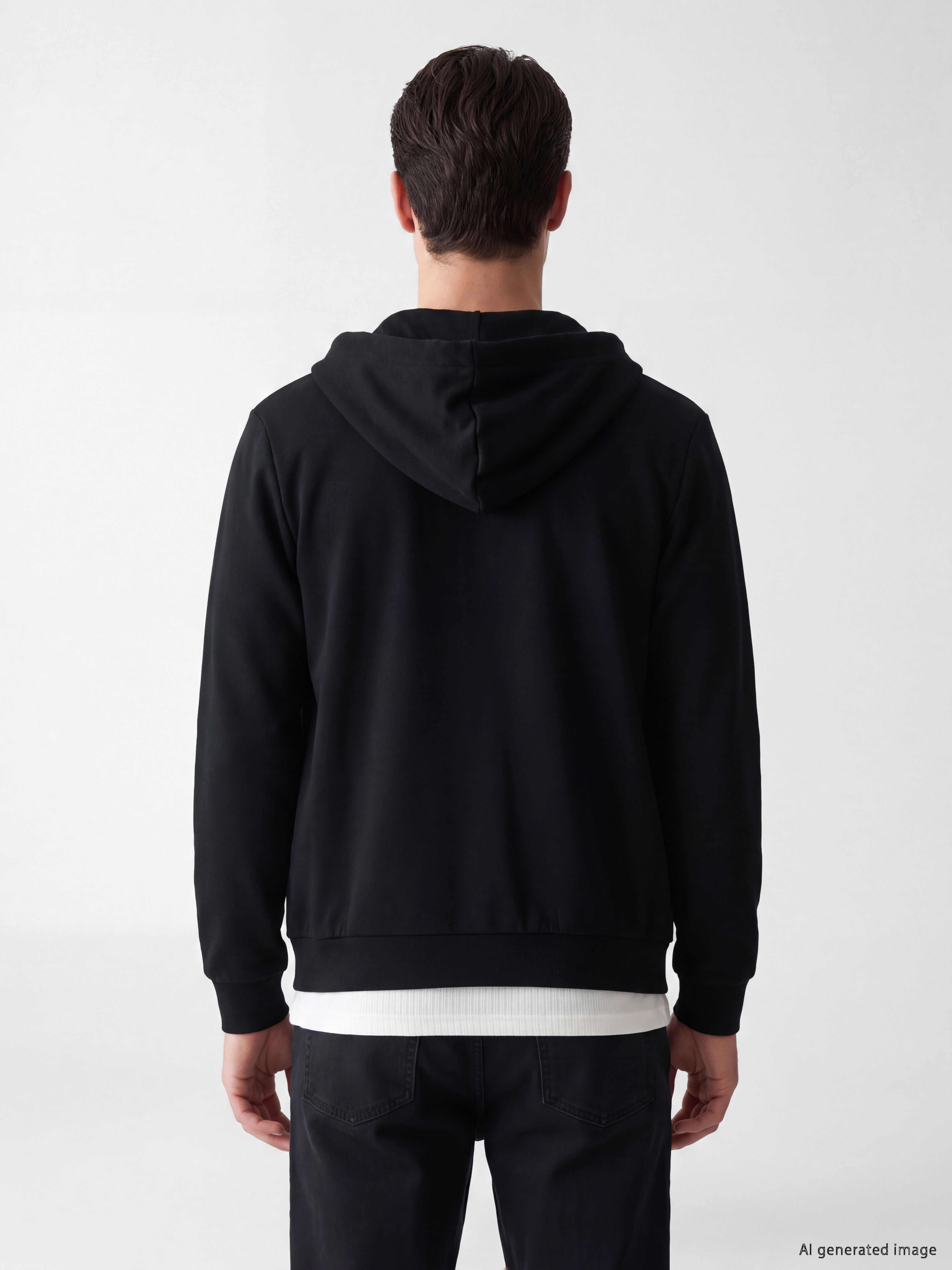 LCWAIKIKI Classic Kapüşonlu Erkek Fermuarlı Sweatshirt görsel 3