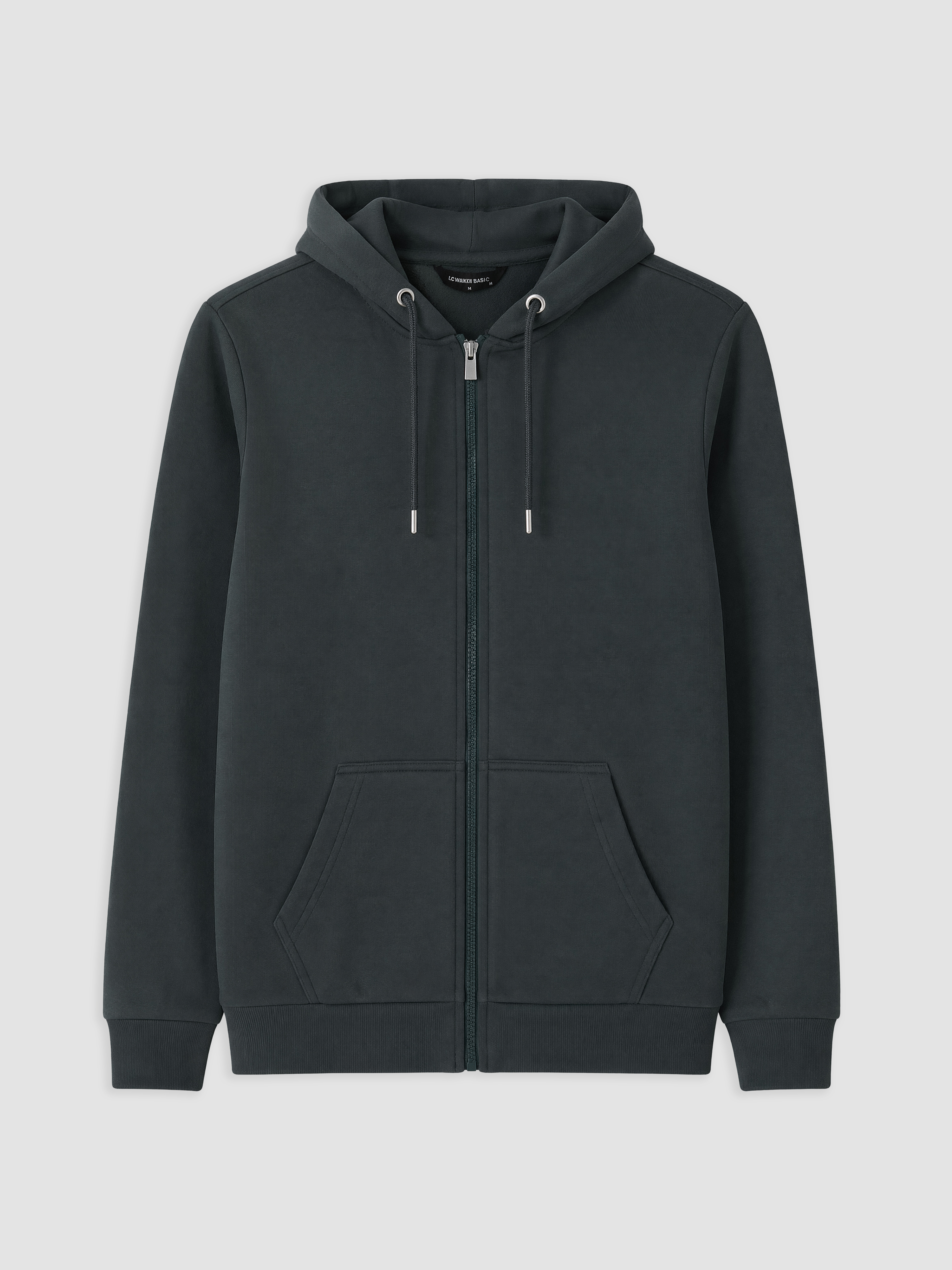 LCWAIKIKI Classic Kapüşonlu Erkek Fermuarlı Sweatshirt görsel 5