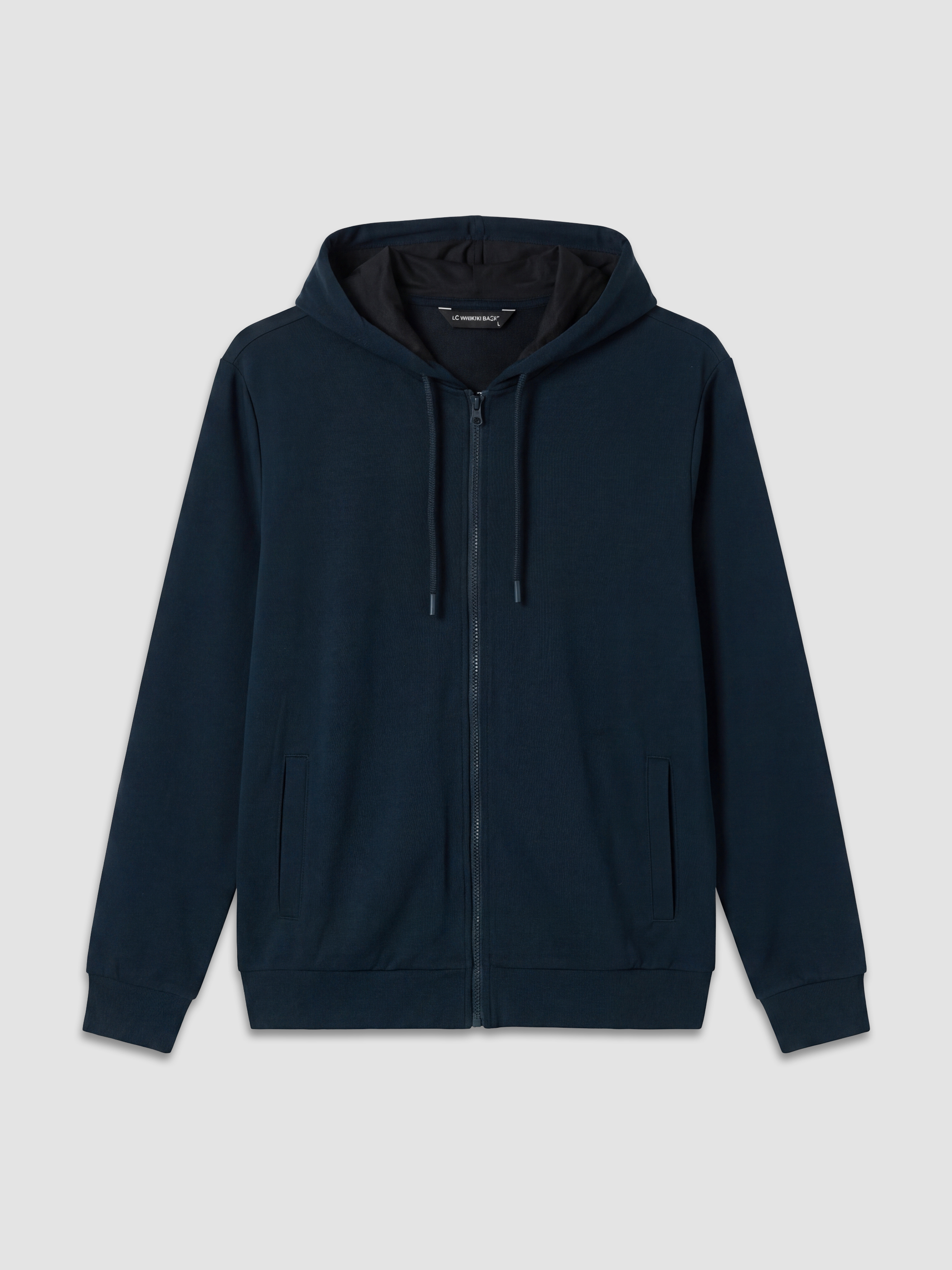 LCWAIKIKI Classic Kapüşonlu Erkek Fermuarlı Sweatshirt görsel 5