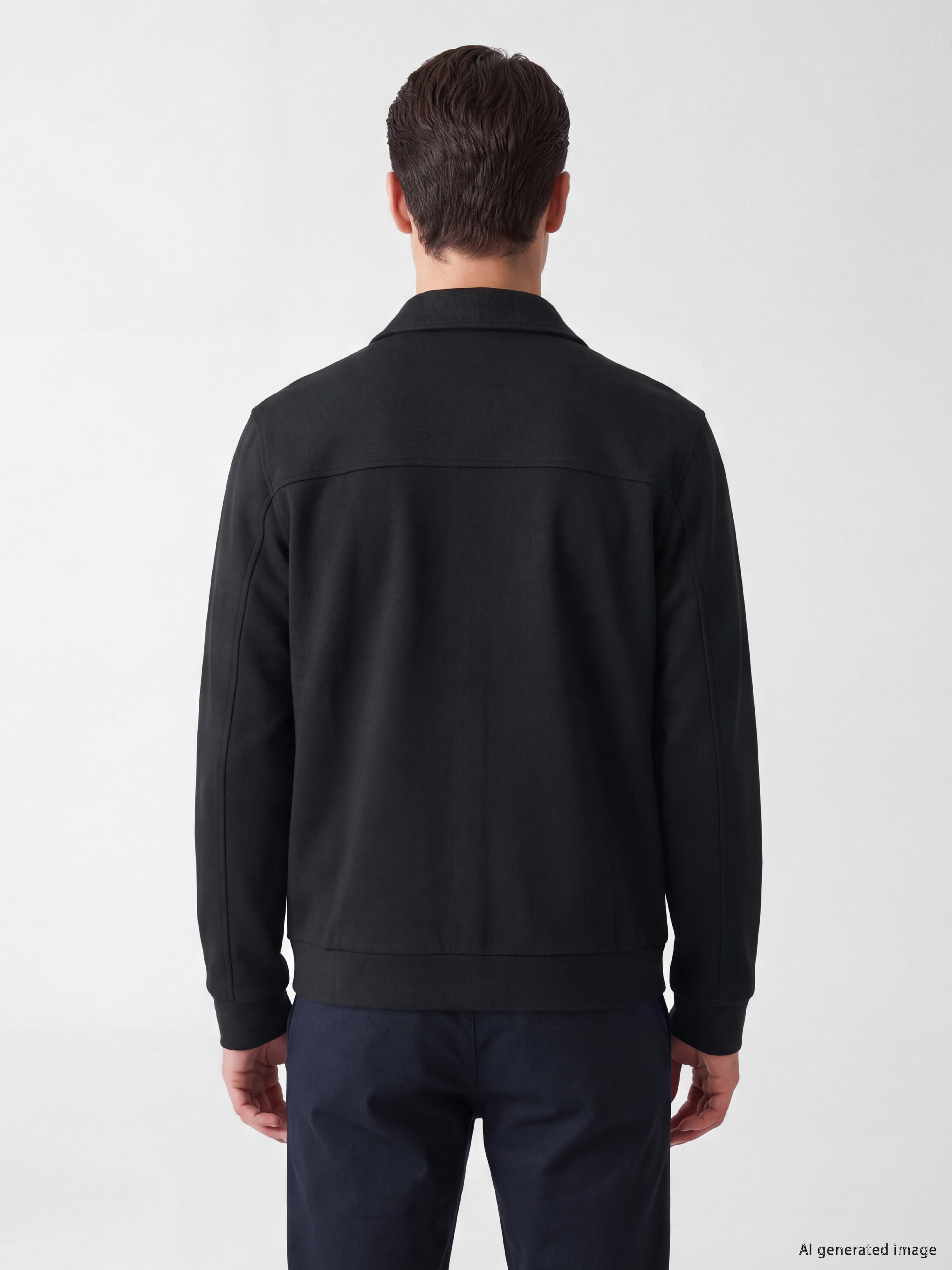 LCWAIKIKI Classic Polo Yaka Erkek Fermuarlı Sweatshirt görsel 3