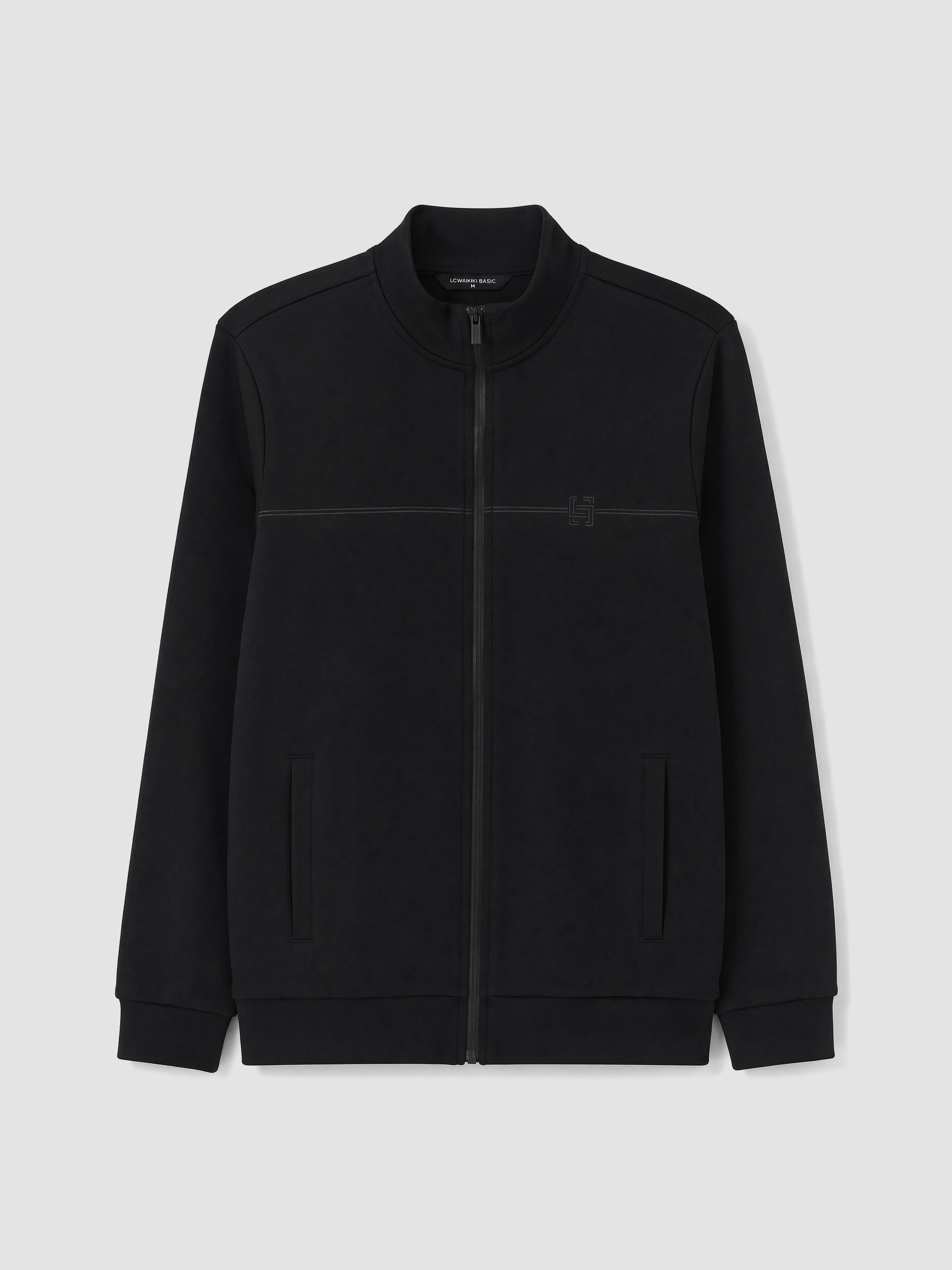 LCWAIKIKI Classic Dik Yaka Erkek Fermuarlı Sweatshirt görsel 4