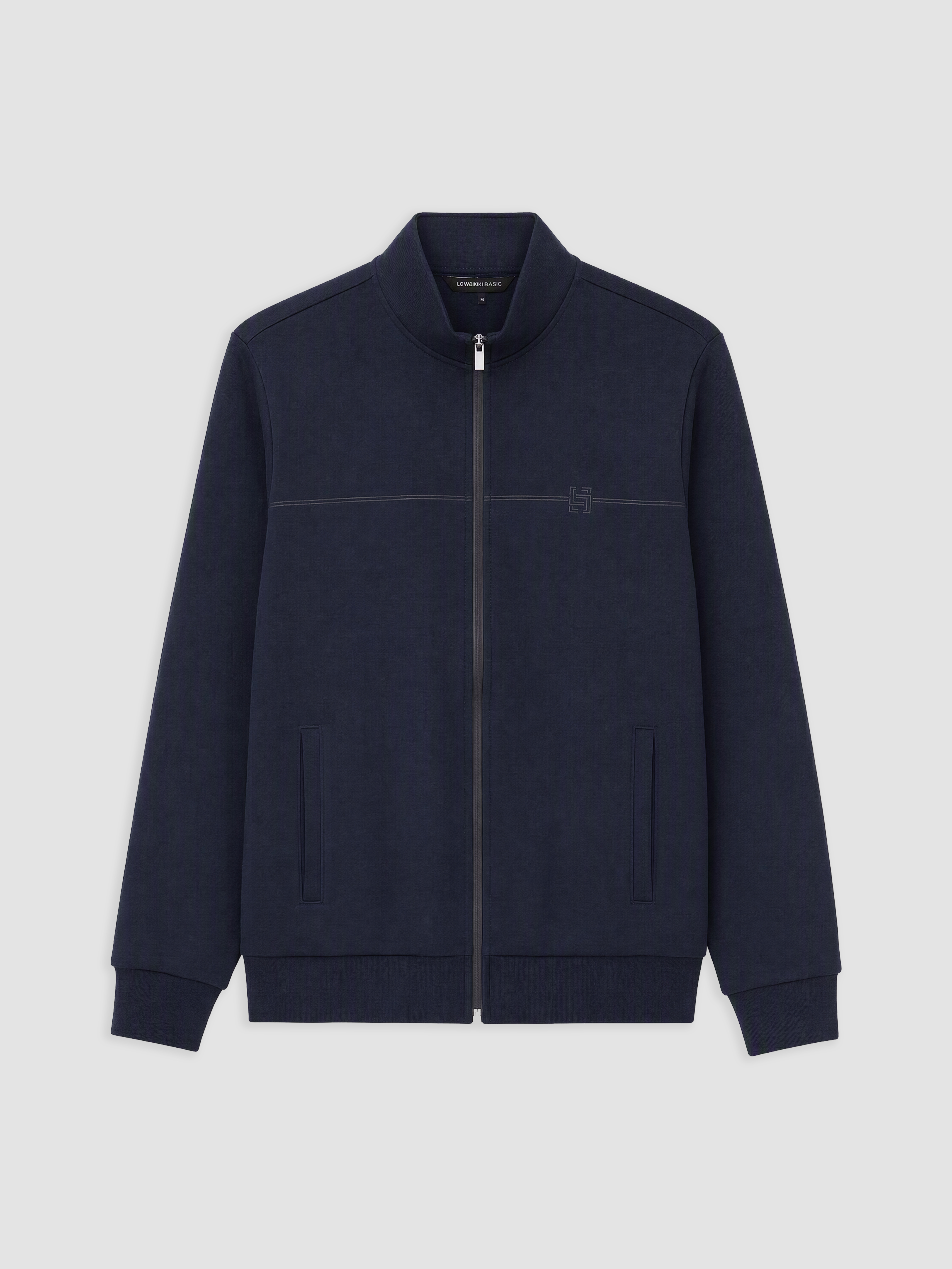 LCWAIKIKI Classic Dik Yaka Erkek Fermuarlı Sweatshirt