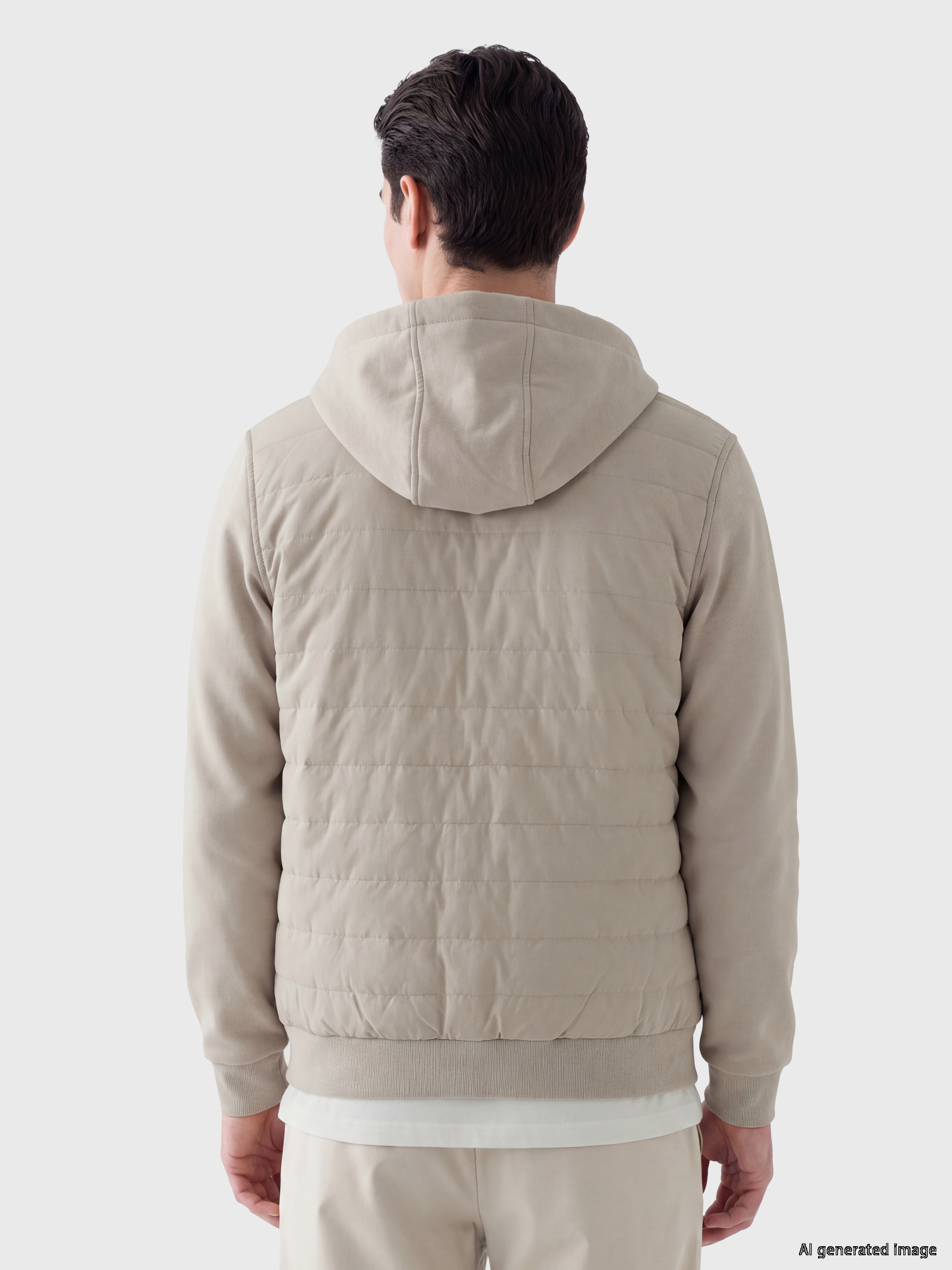 LCWAIKIKI Classic Kapüşonlu Erkek Fermuarlı Sweatshirt görsel 3