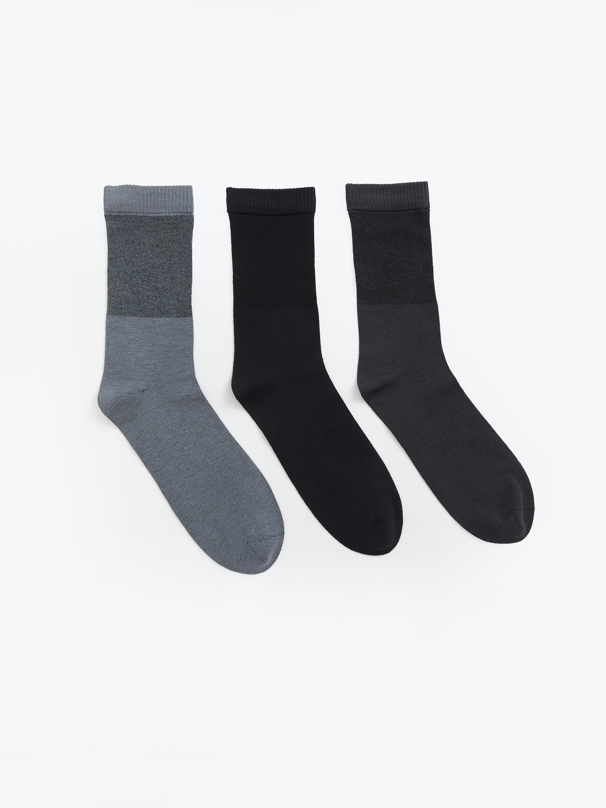 LCW ACCESSORIES Erkek Bambu Soket Çorap 3'lü Paket