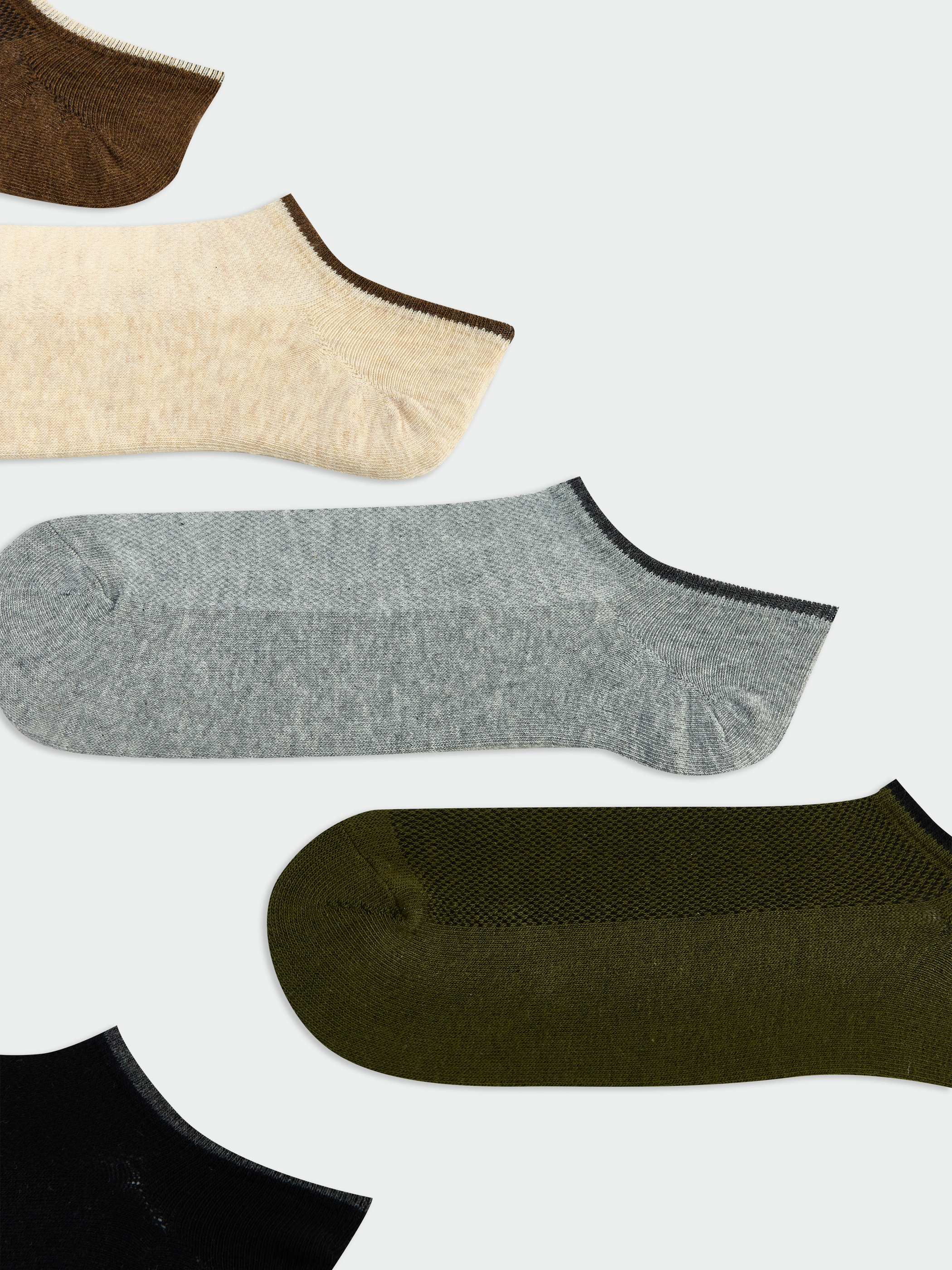 LCW ACCESSORIES Erkek Sneaker Çorap 7'li görsel 2