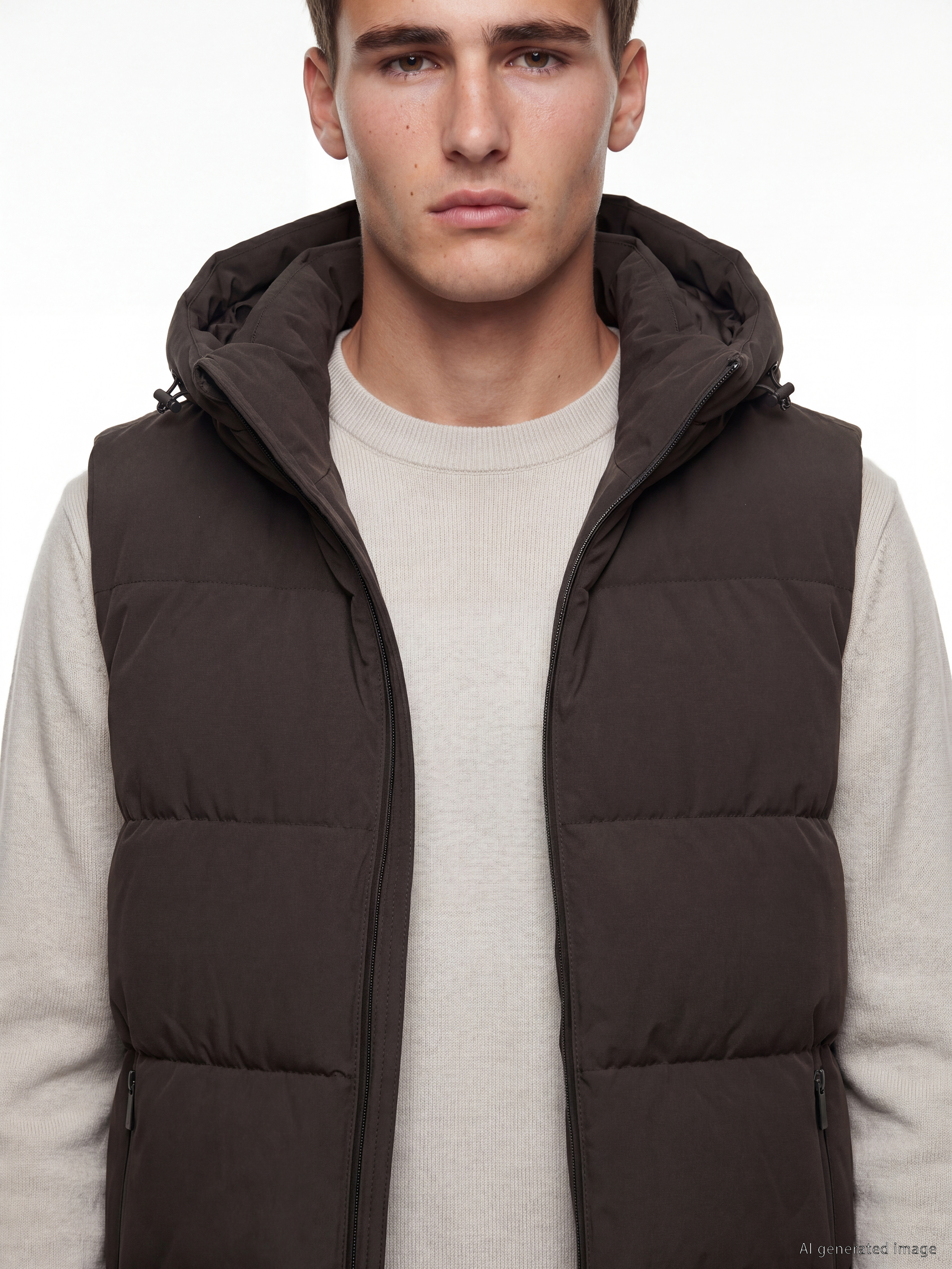 LCW Vision Regular Fit Kapüşonlu Erkek Şişme Yelek görsel 3