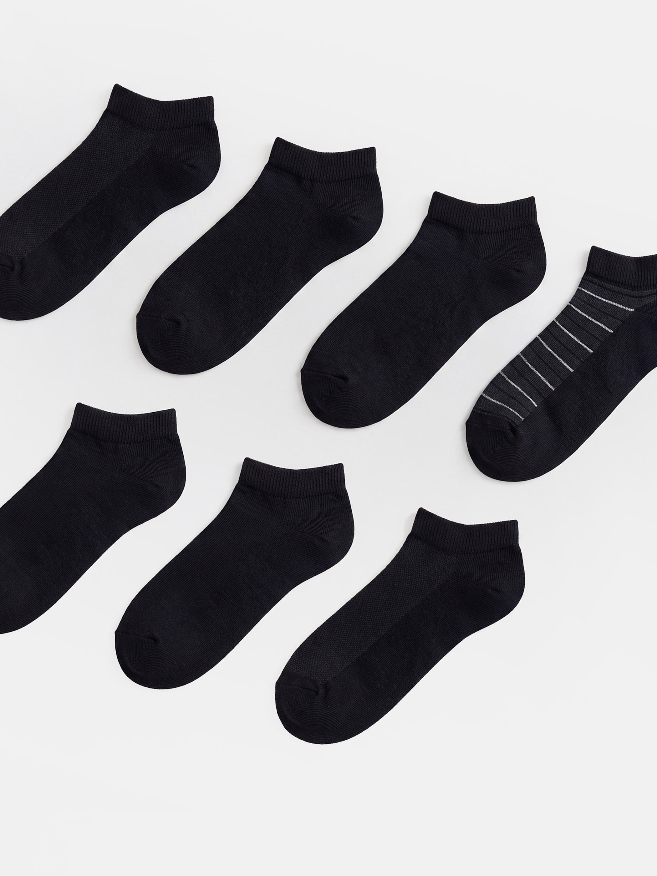 LCW ACCESSORIES Çizgili Erkek Patik Çorap 7'li Paket görsel 2