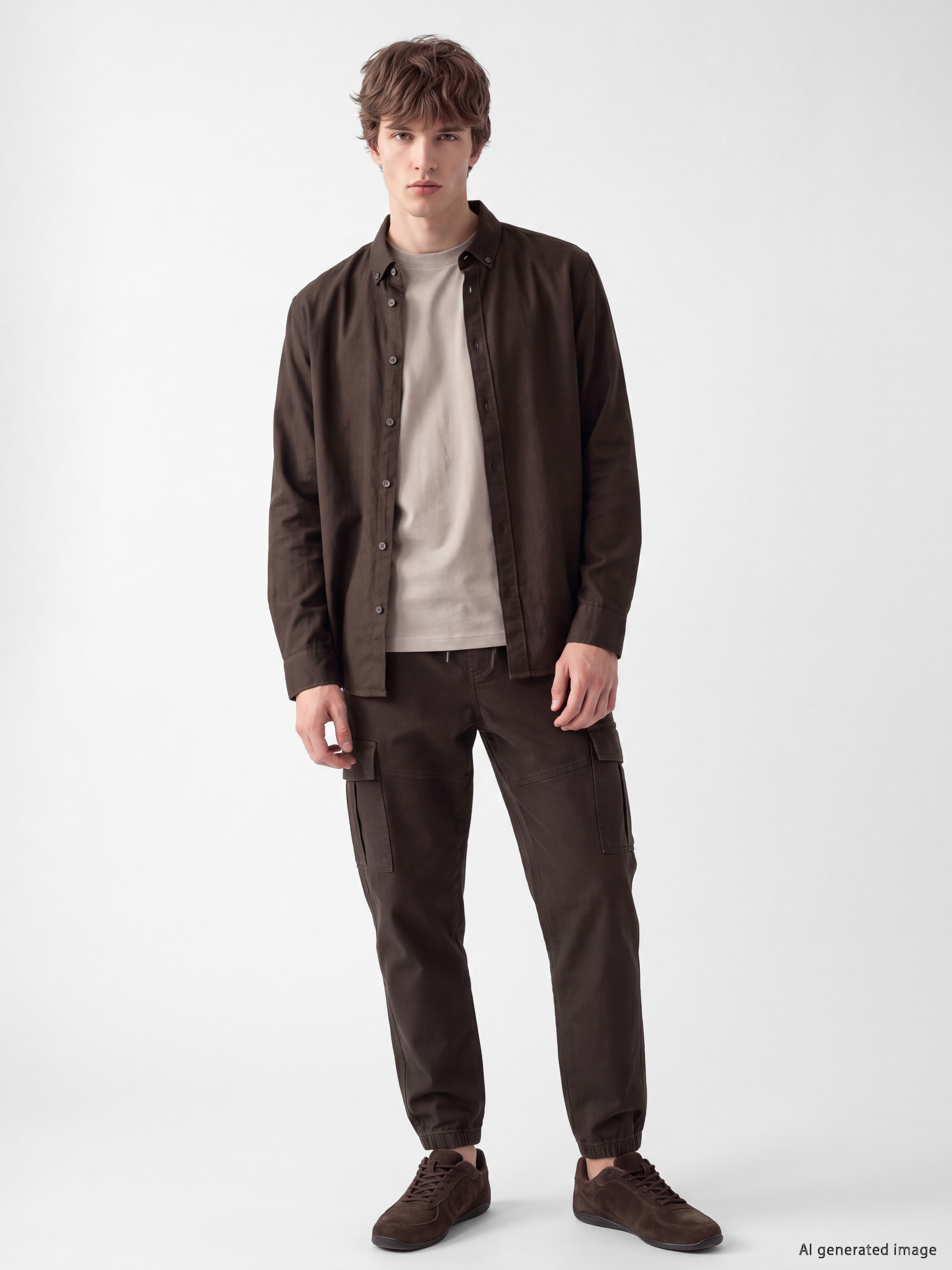 XSIDE Regular Fit Gabardin Erkek Kargo Pantolon